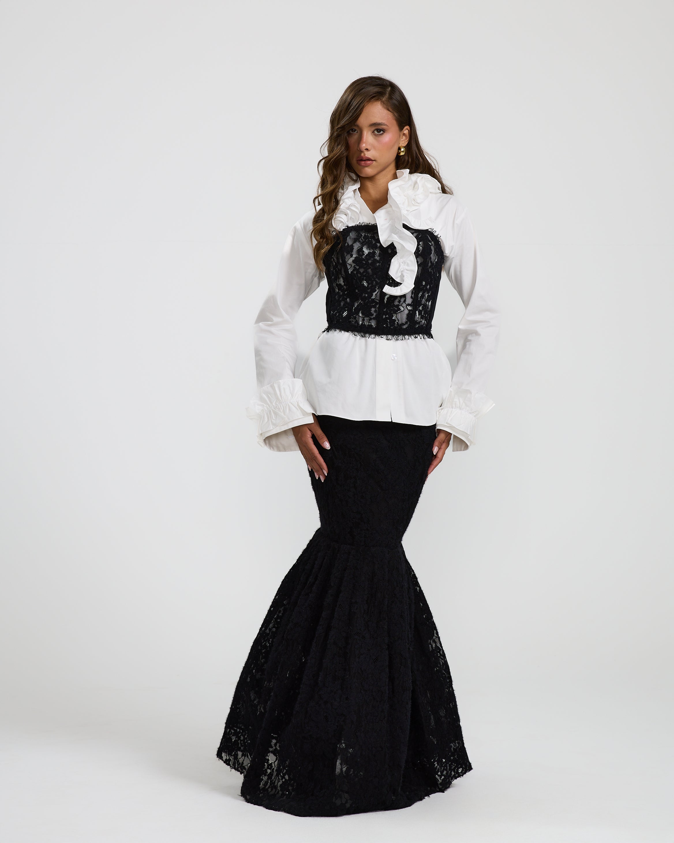 Mermaid Black Lace Skirt