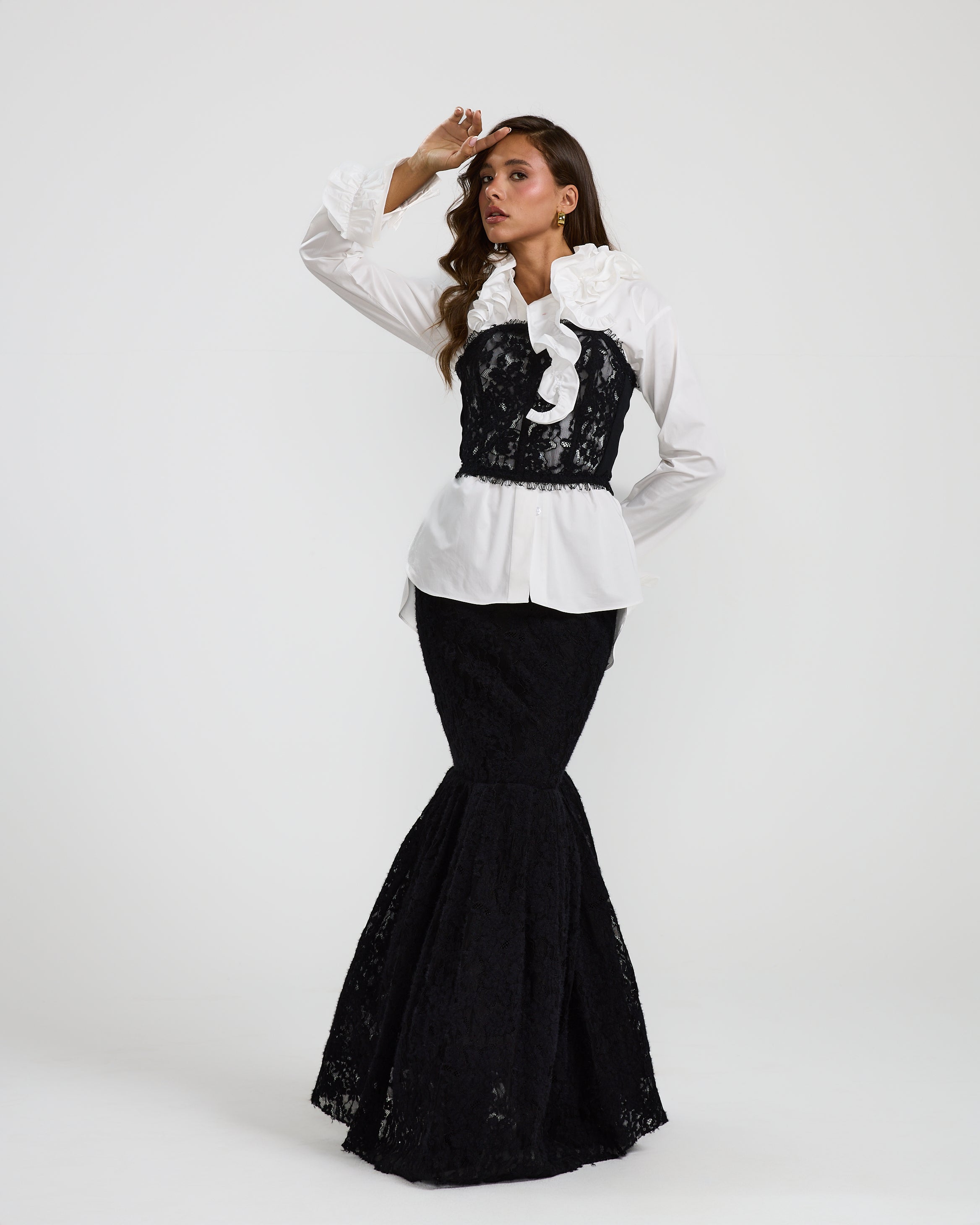 Mermaid Black Lace Skirt