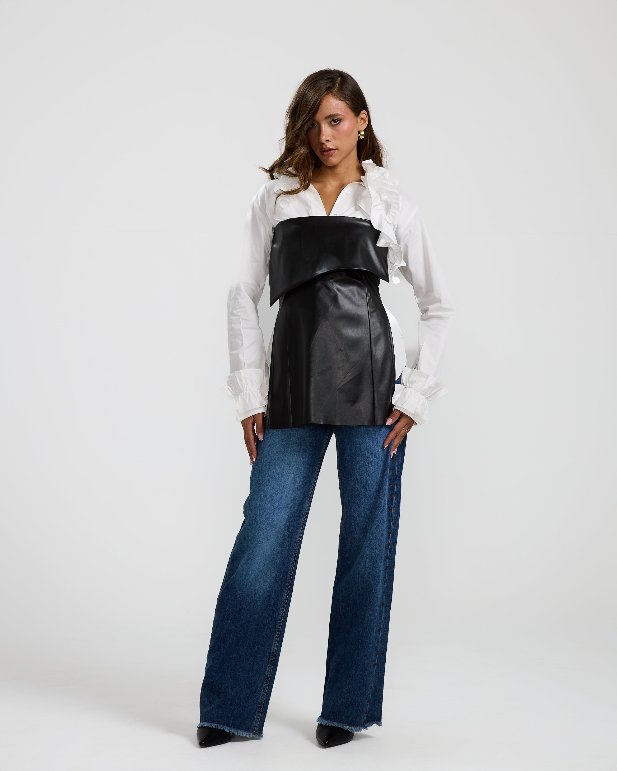 Leather Flapped Corset