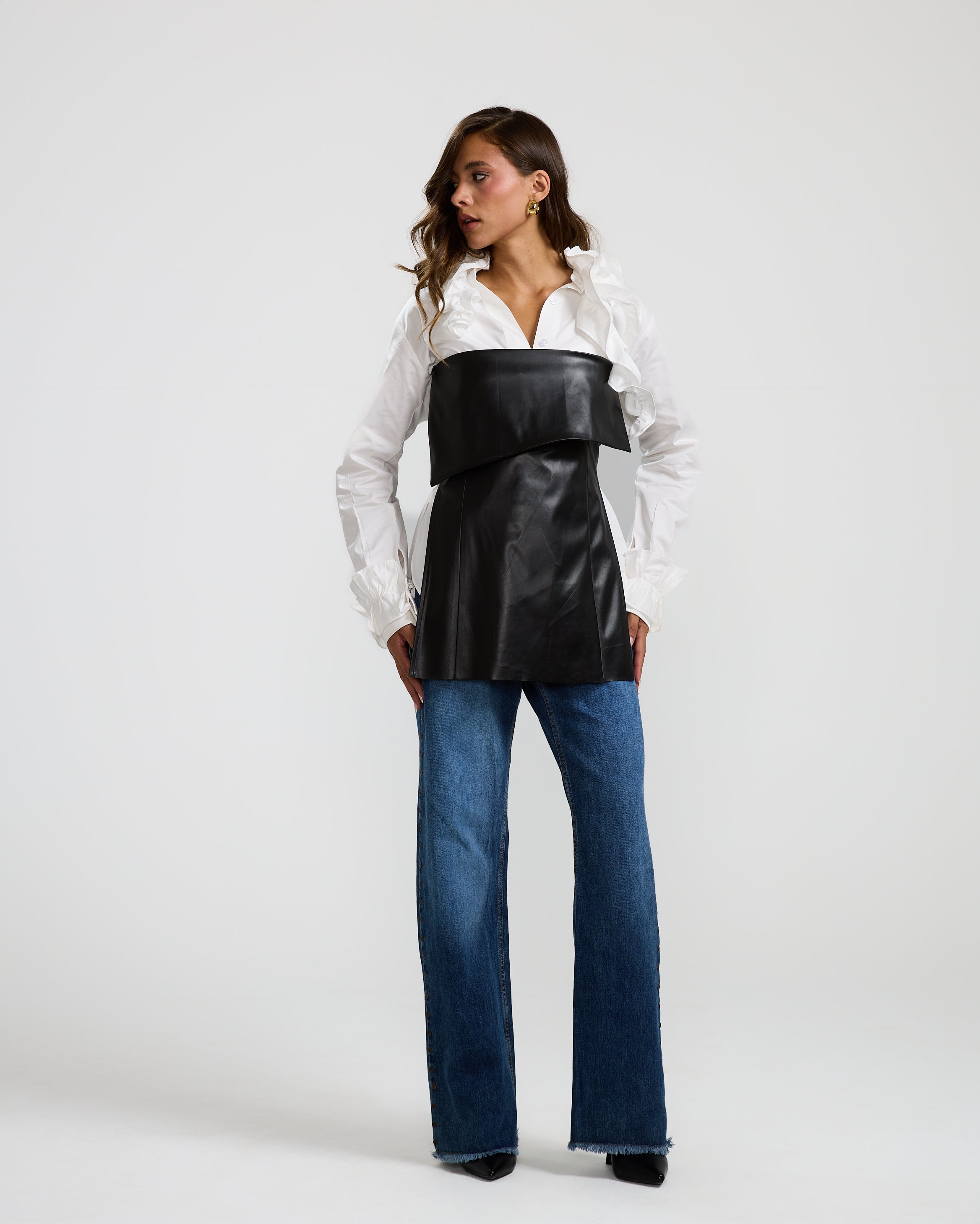 Leather Flapped Corset