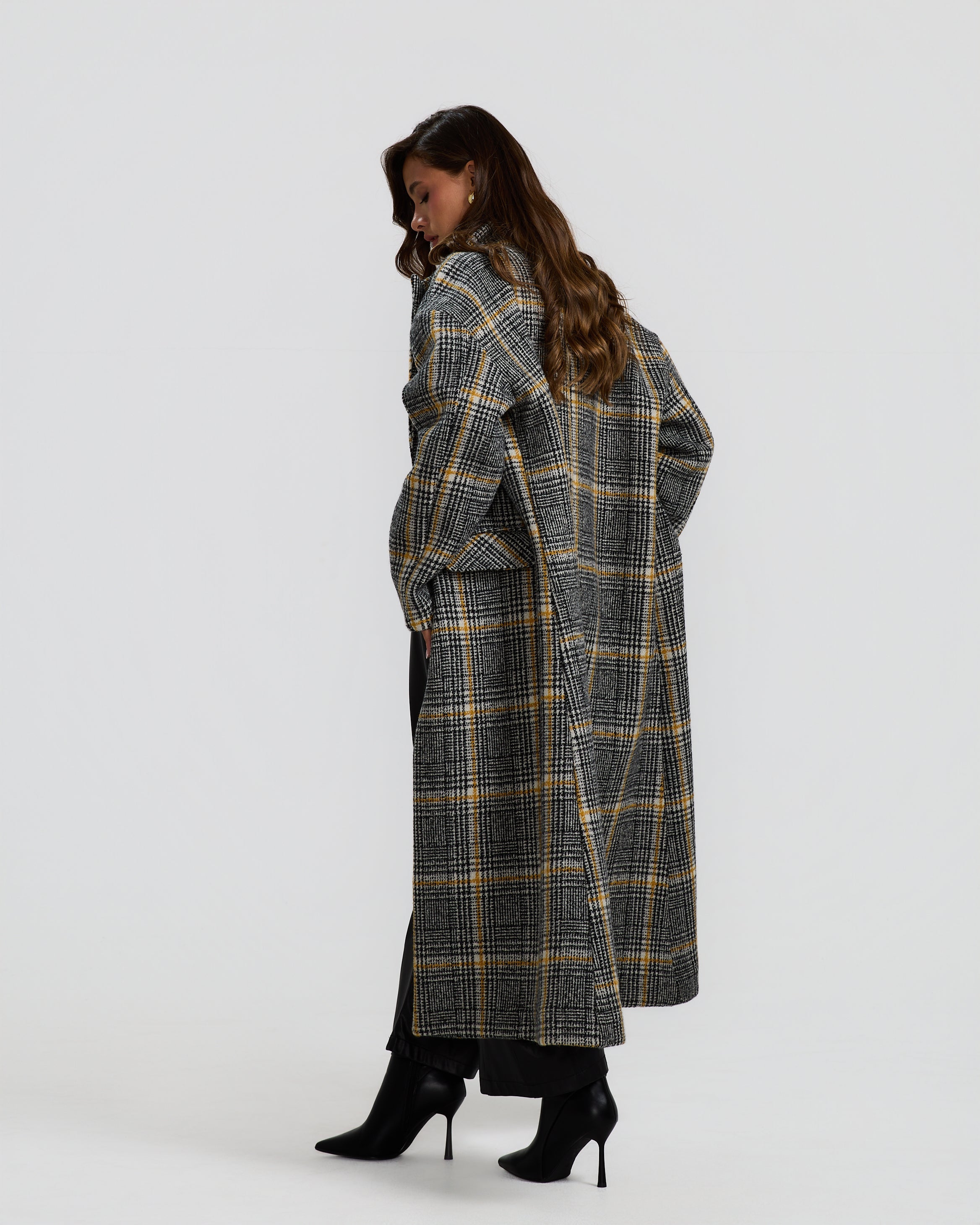 Oversize Checker Coat
