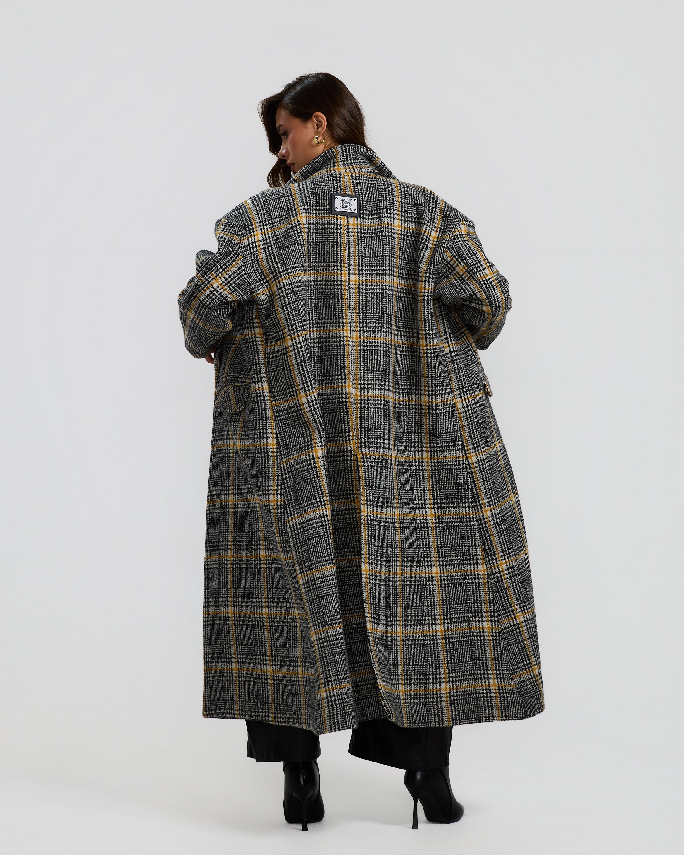 Oversize Checker Coat