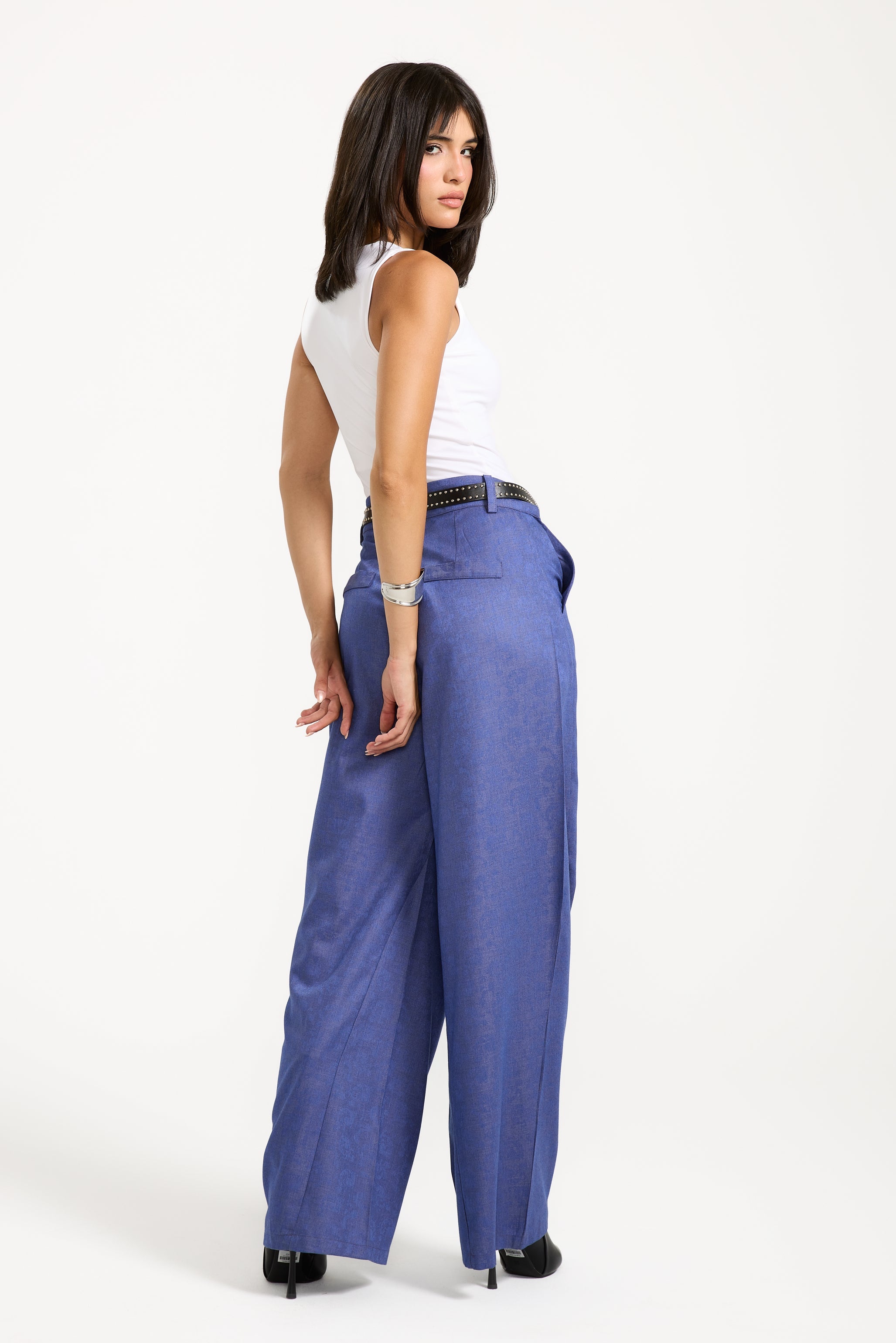 Barrel Suit Pants In Purple