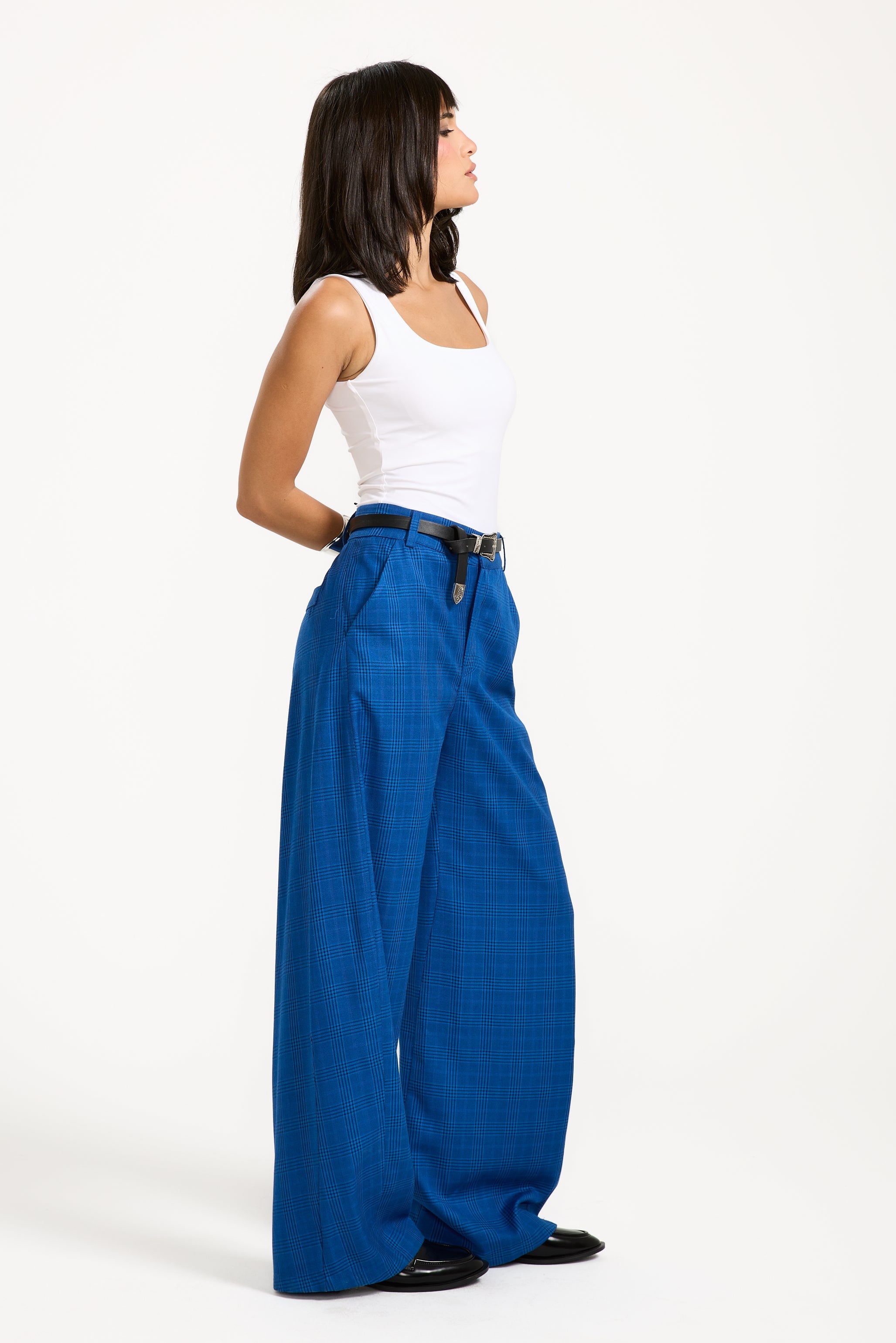 Barrel Suit Pants In Blue