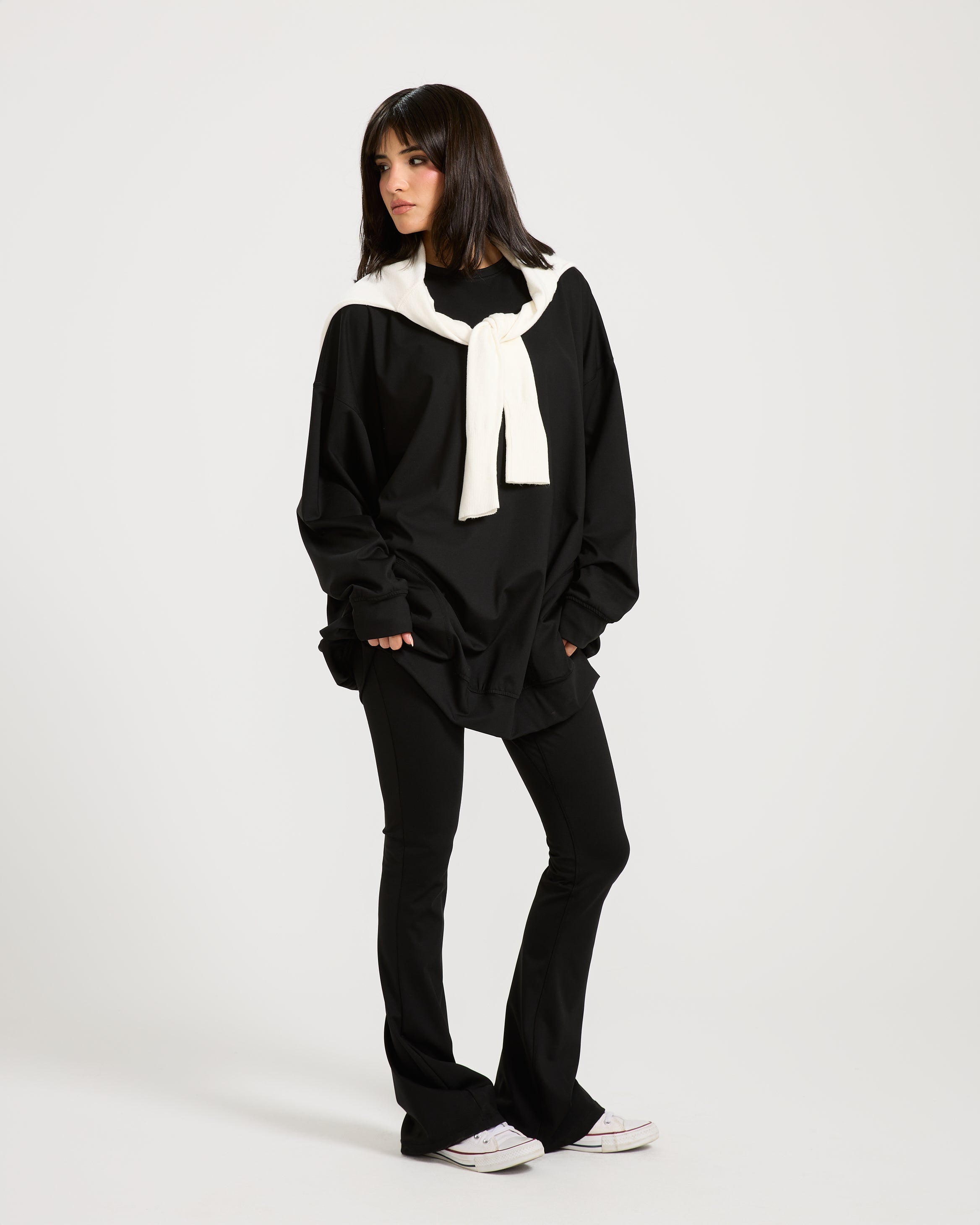 Super Oversize Sweatshirt In Black