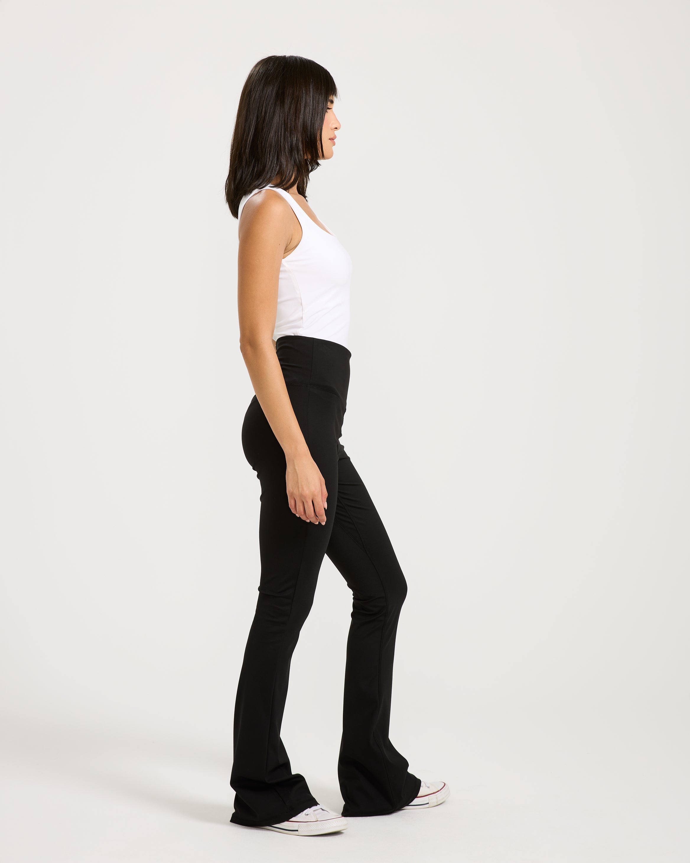 Flared Leggings In Black