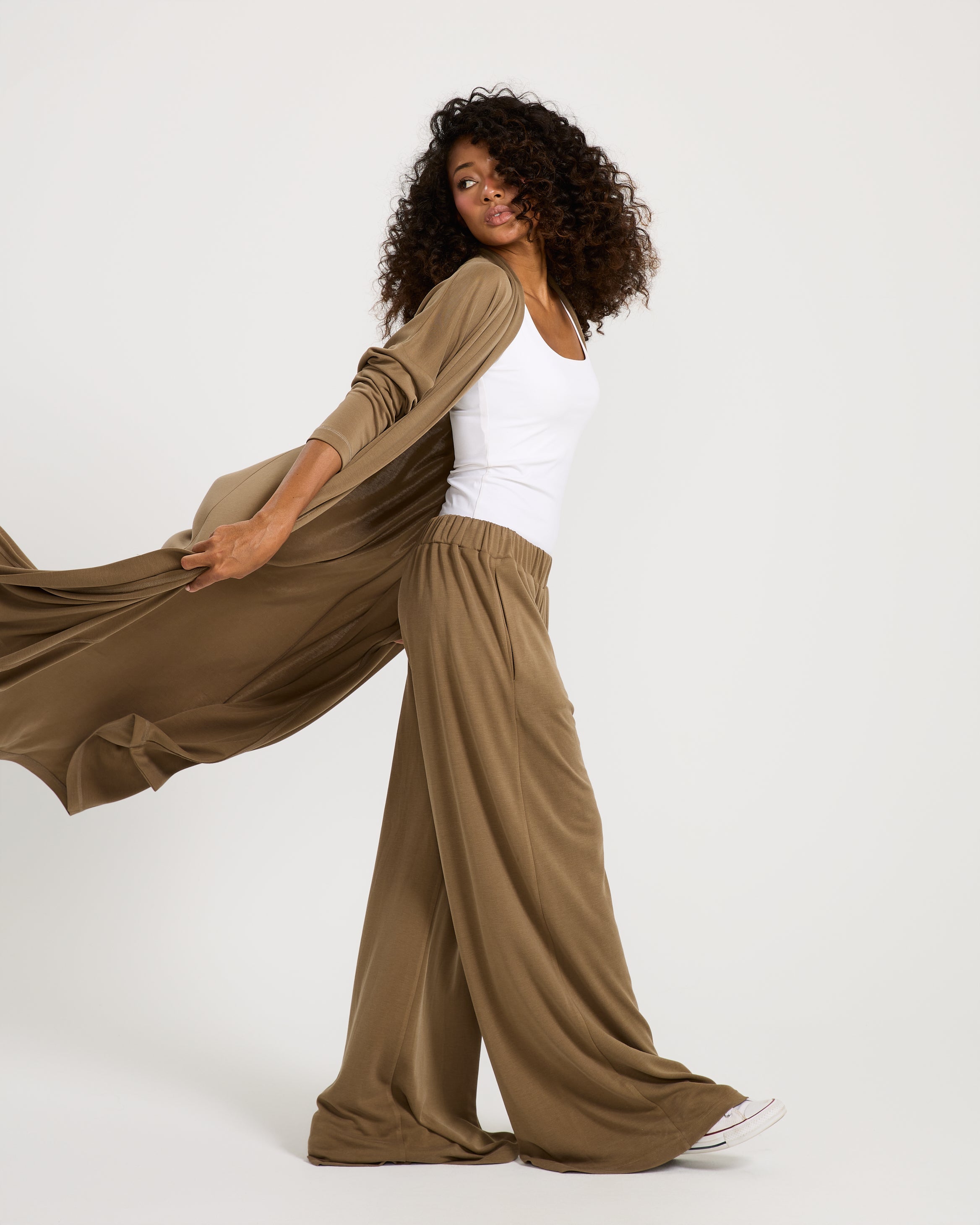 Maxi Coffee Cardigan