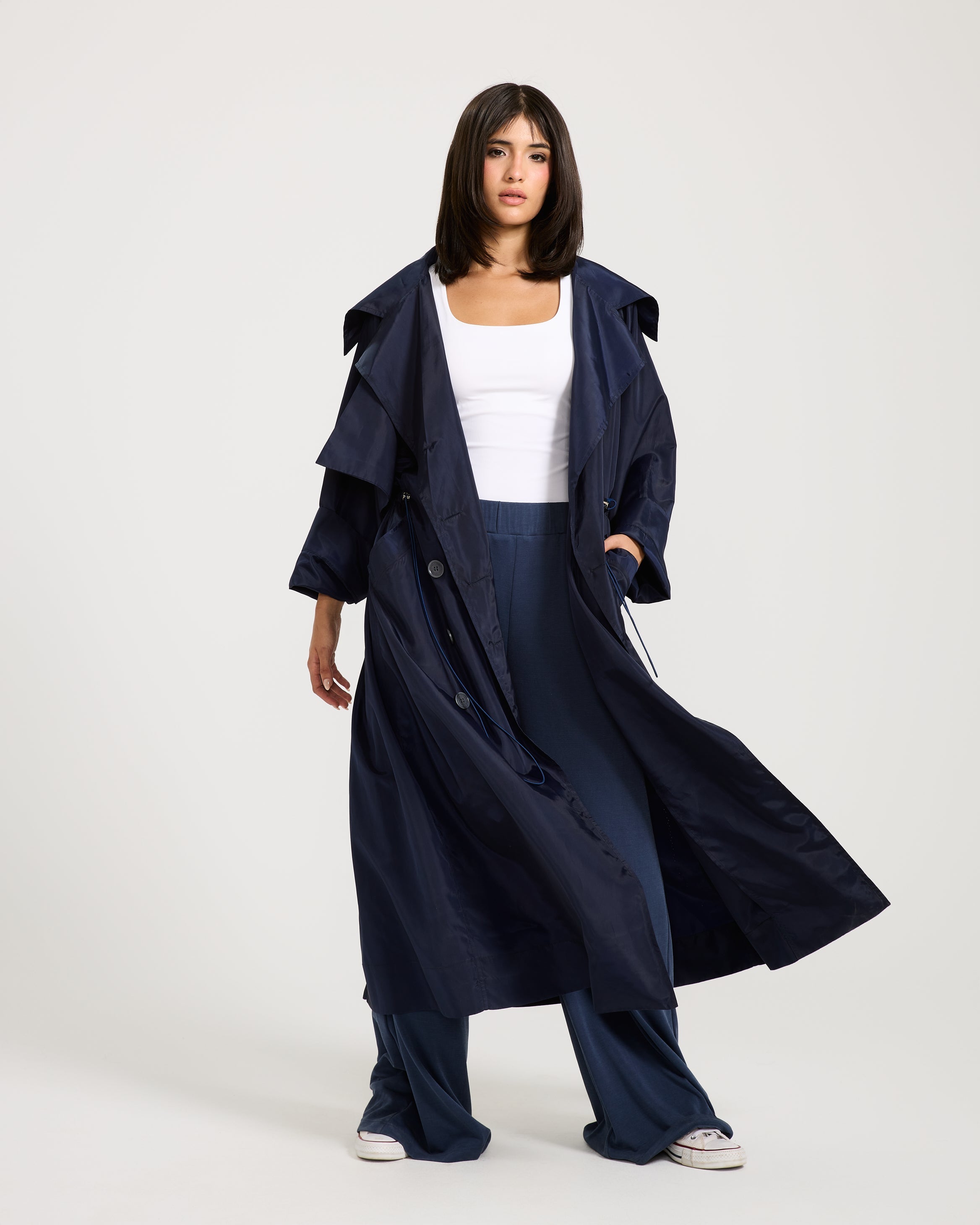 Waterproof Navy Trench Coat