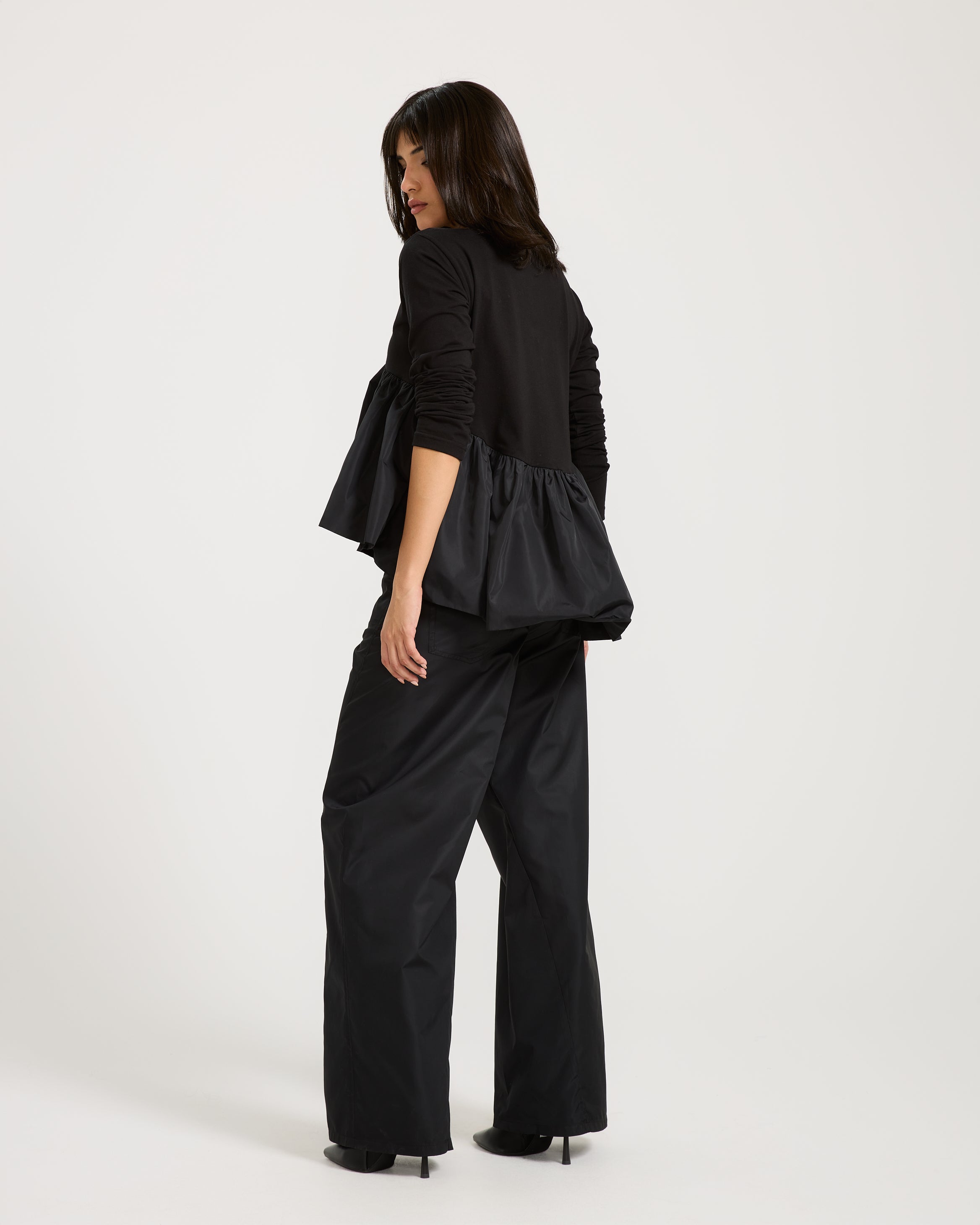 Barrel Waterproof Black Pants