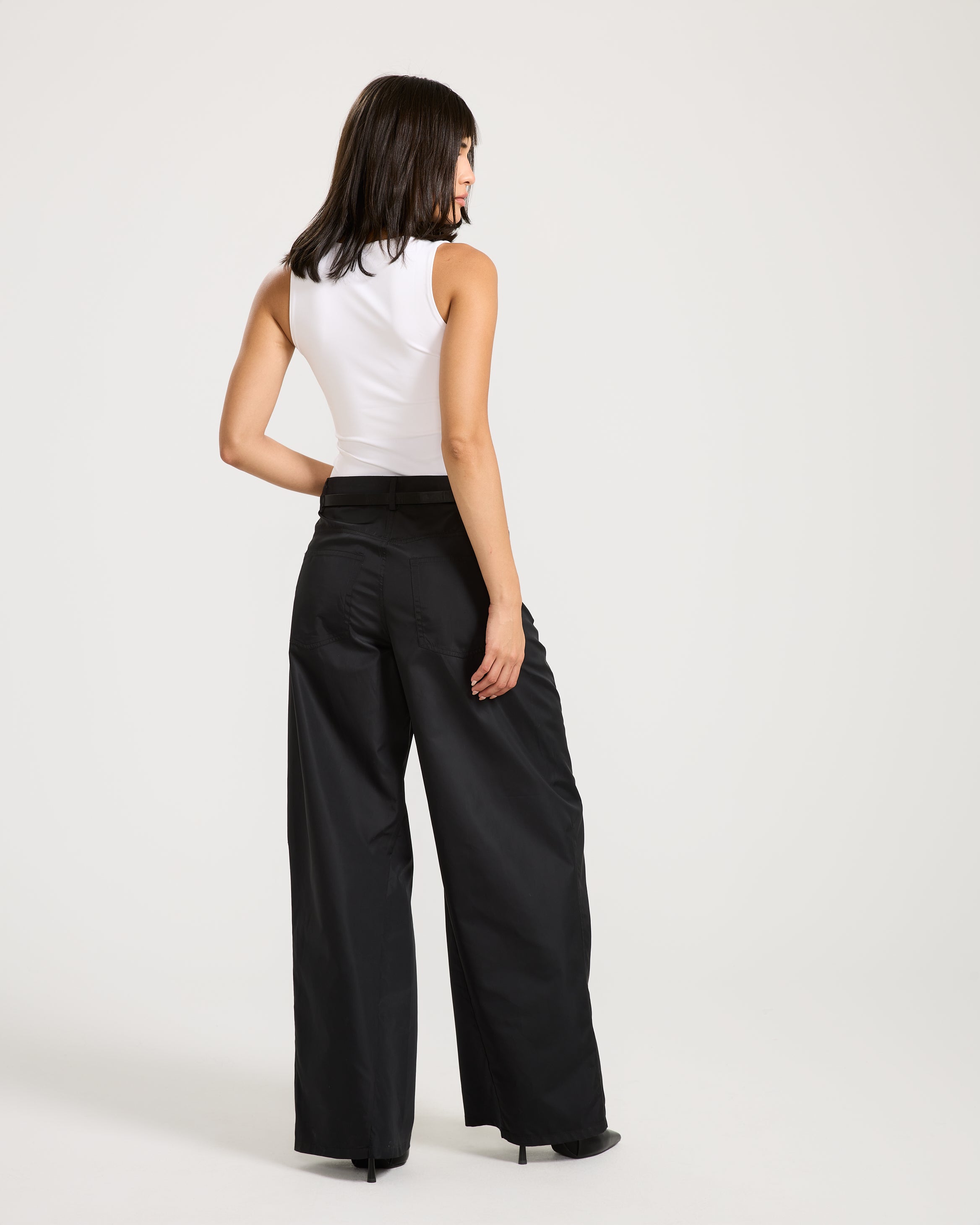 Barrel Waterproof Black Pants