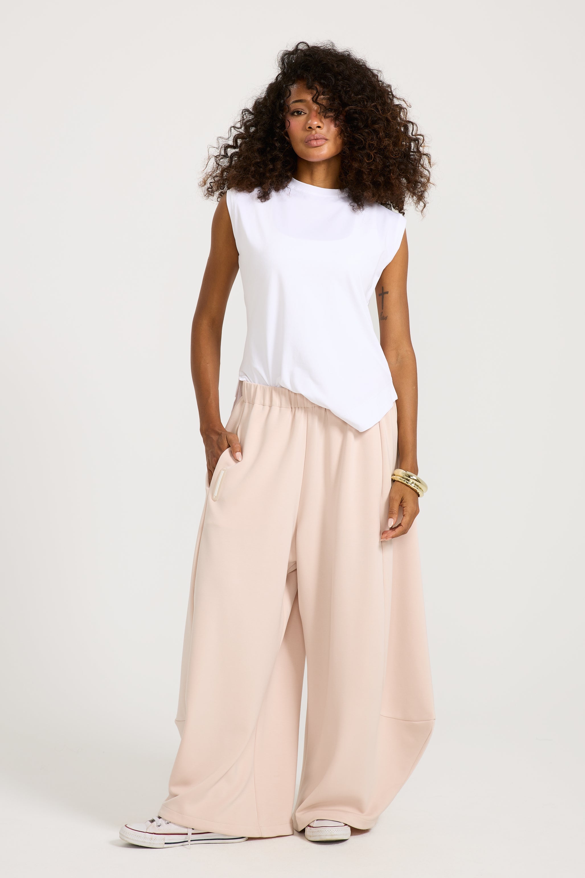 Soft Draped Sides Jogger