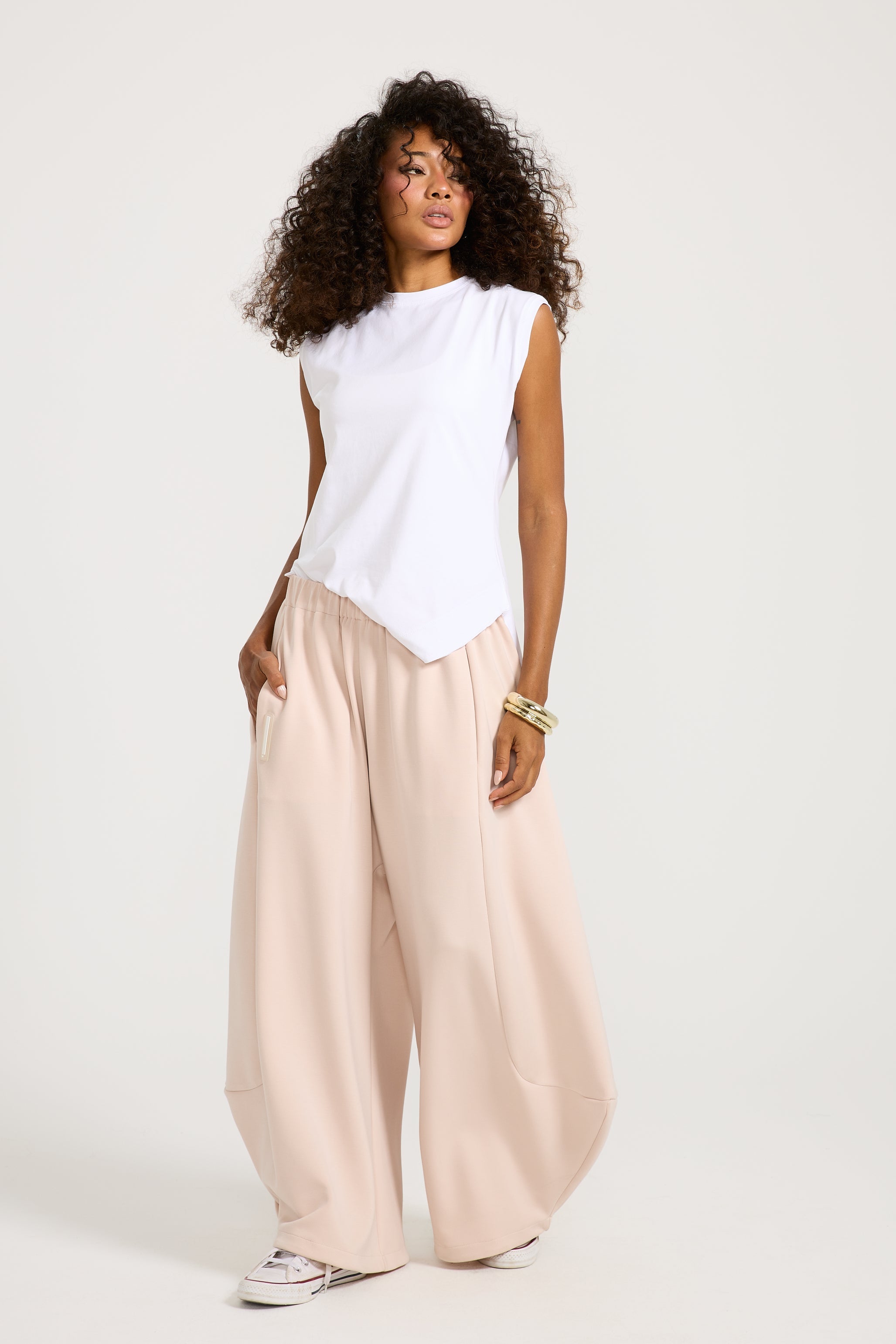 Soft Draped Sides Jogger