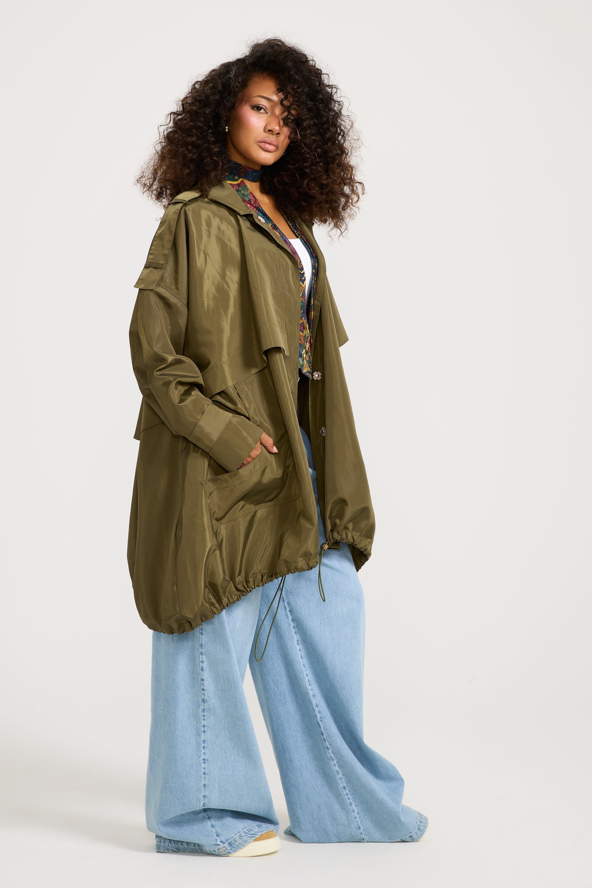 Ballon Waterproof Jacket In Olive