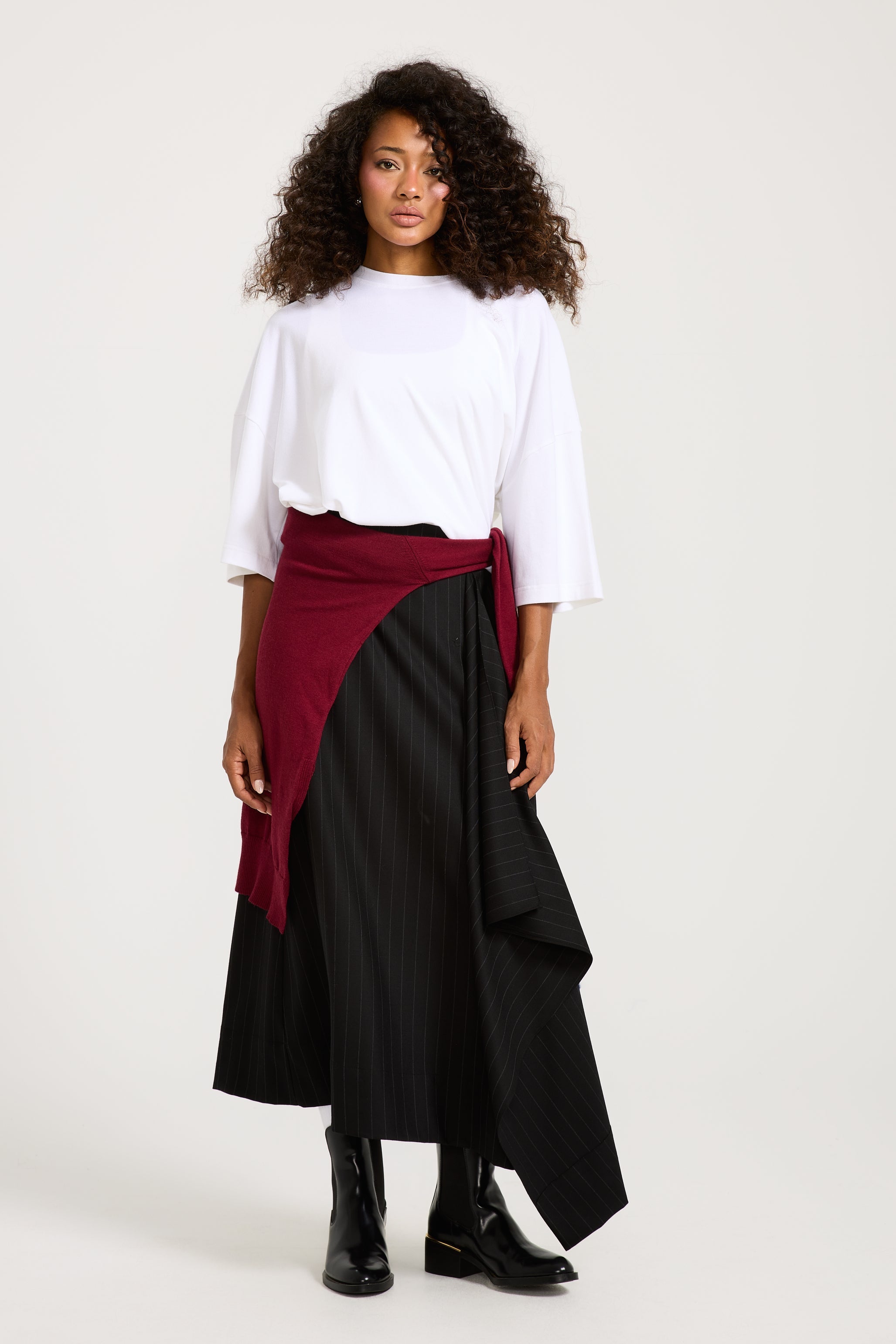 Black Asymmetrical Classic Skirt