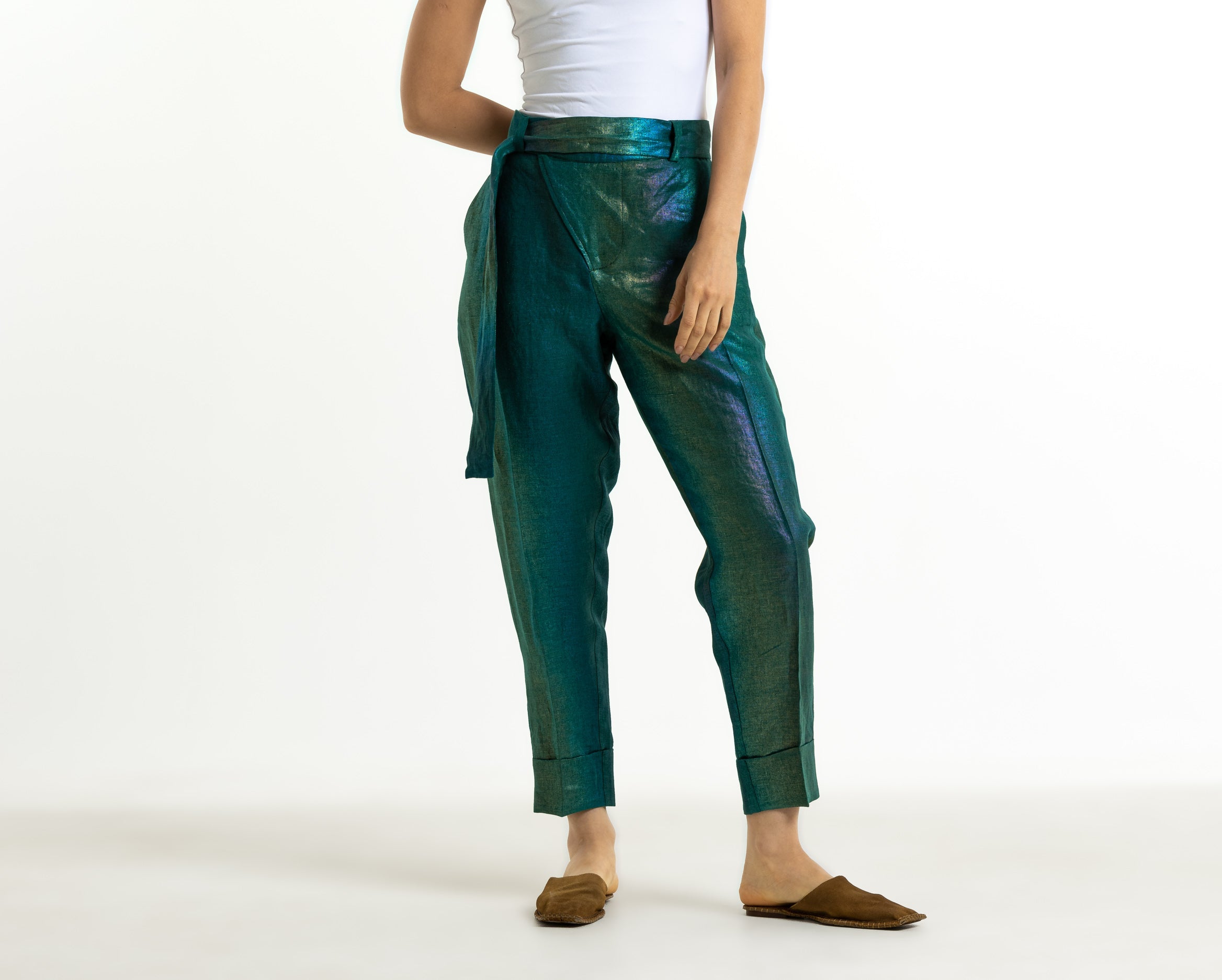 Shinney Linen Pants