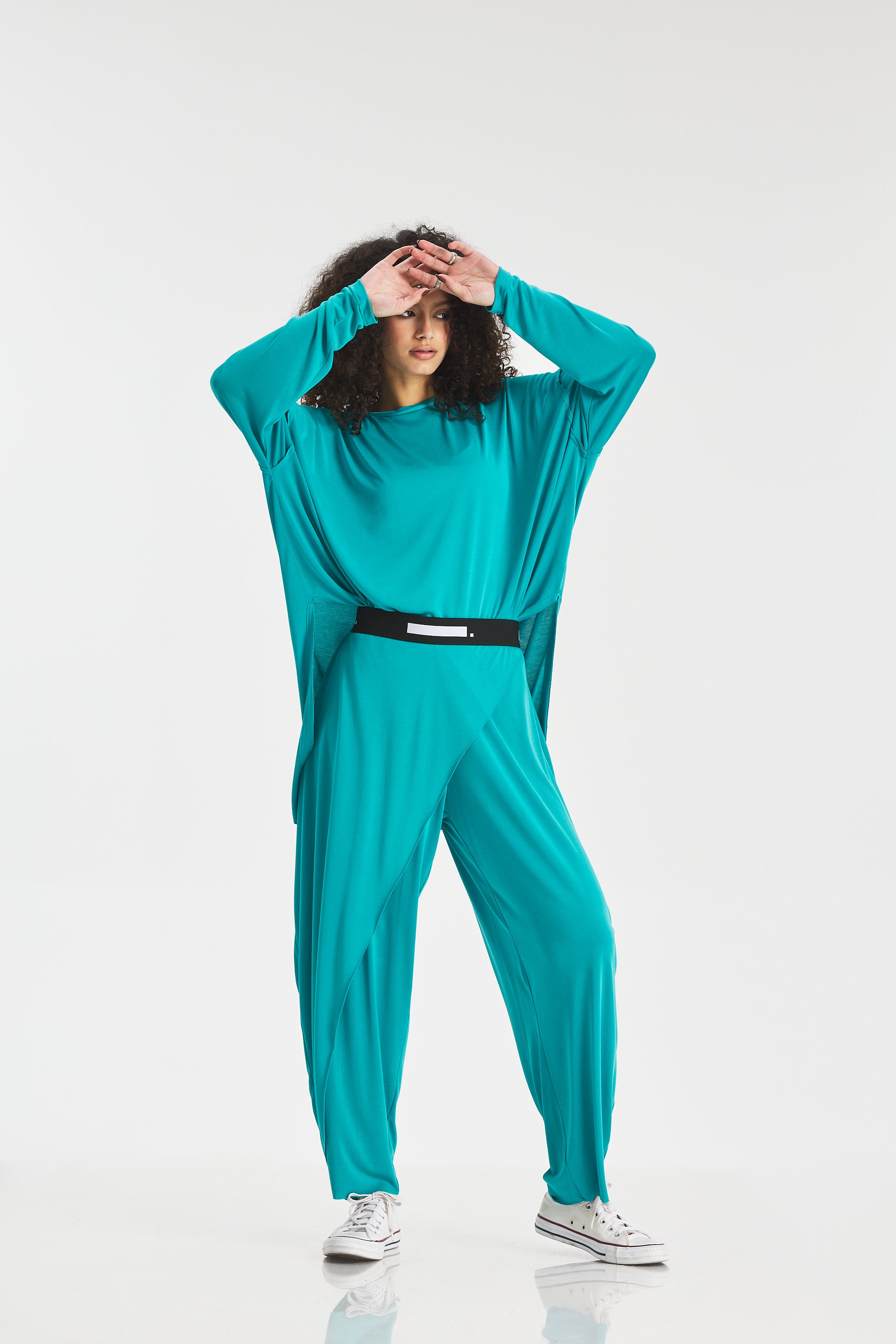 Soft Oversize Top In Aqua