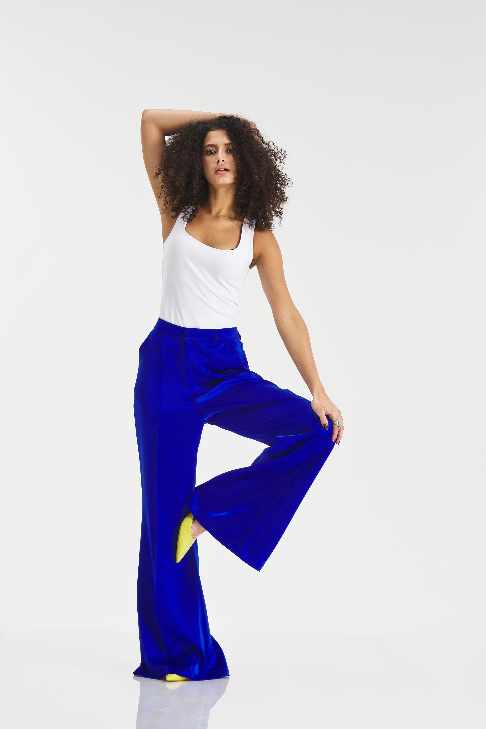 Satin Extra Flared Pants