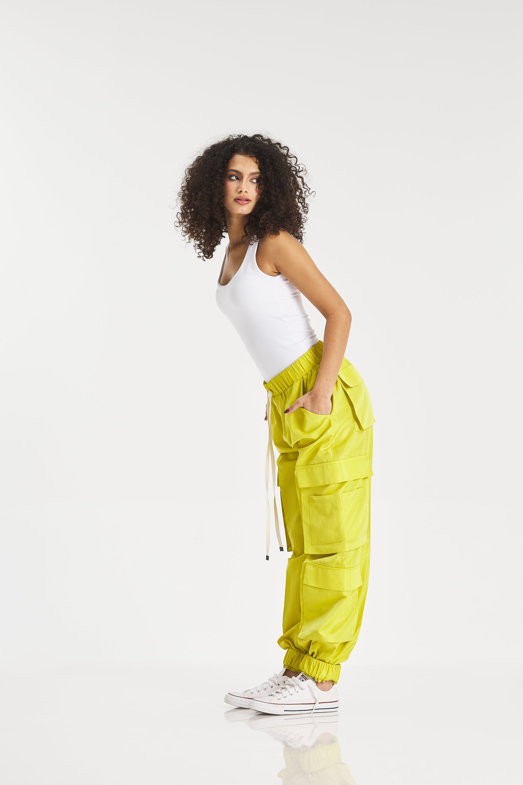 Waterproof Lime Cargo Pants
