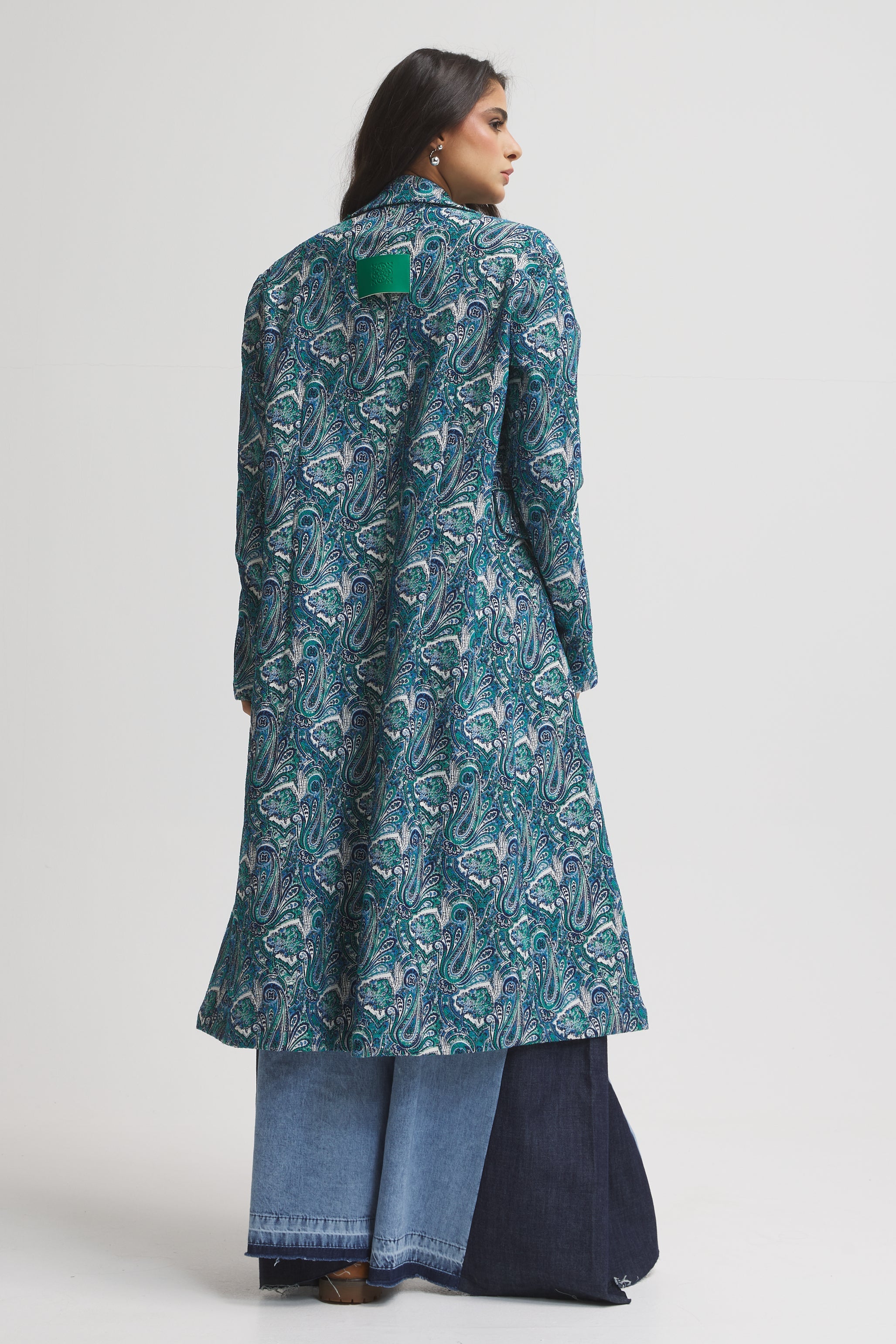 Paisley Midi Coat