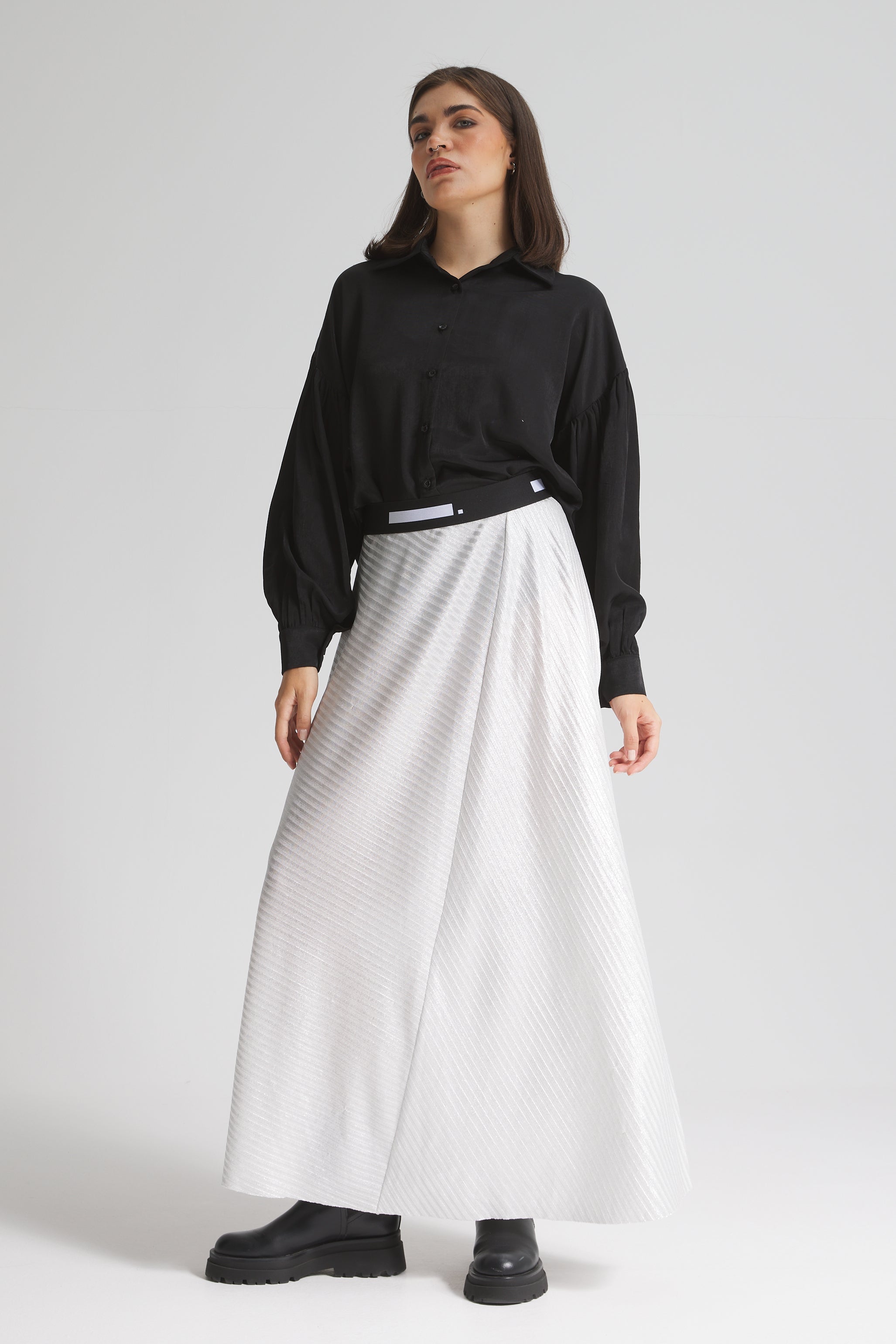 Knitted Asymmetrical Skirt