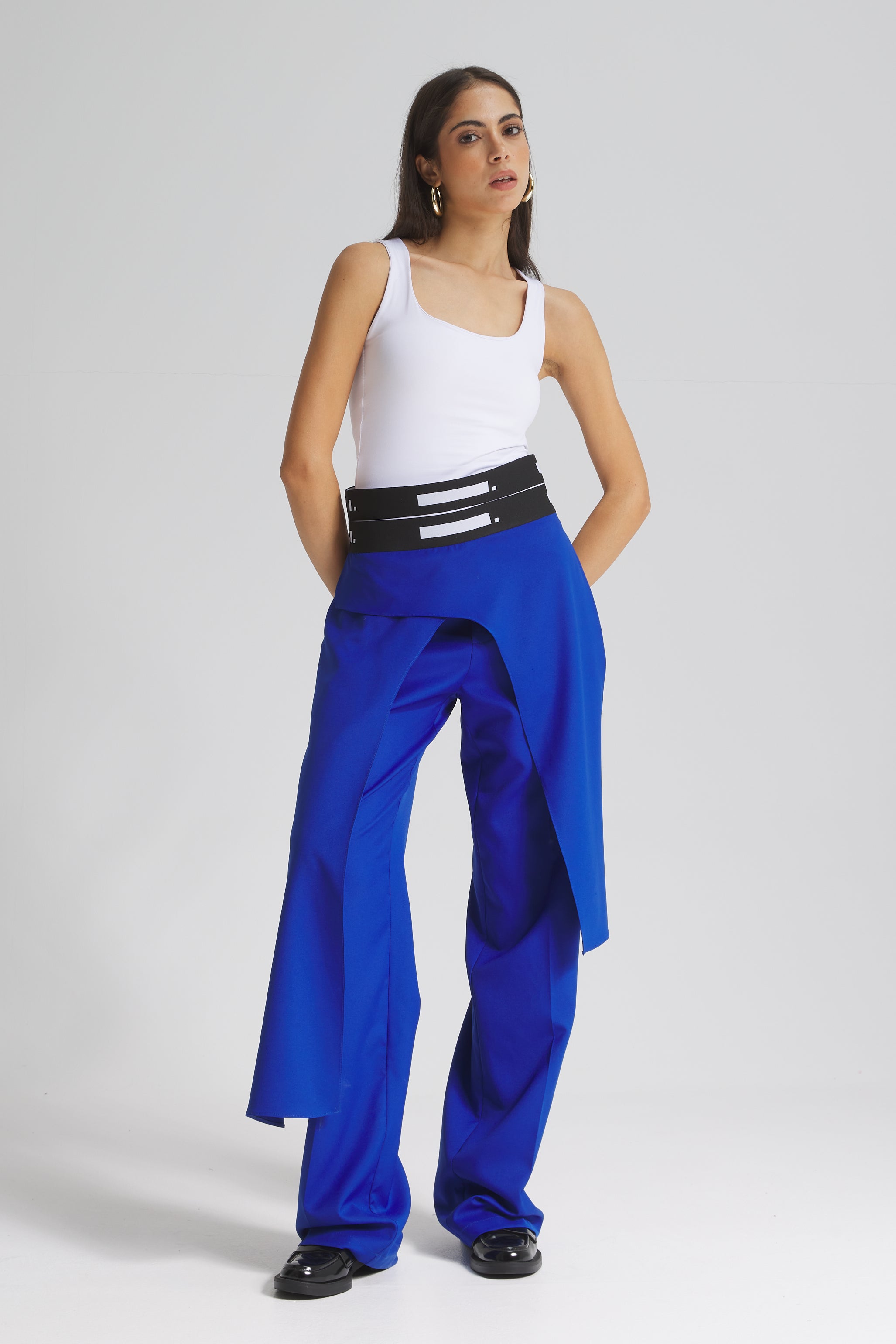 Extra Fabric Double Elastic Waist Pants