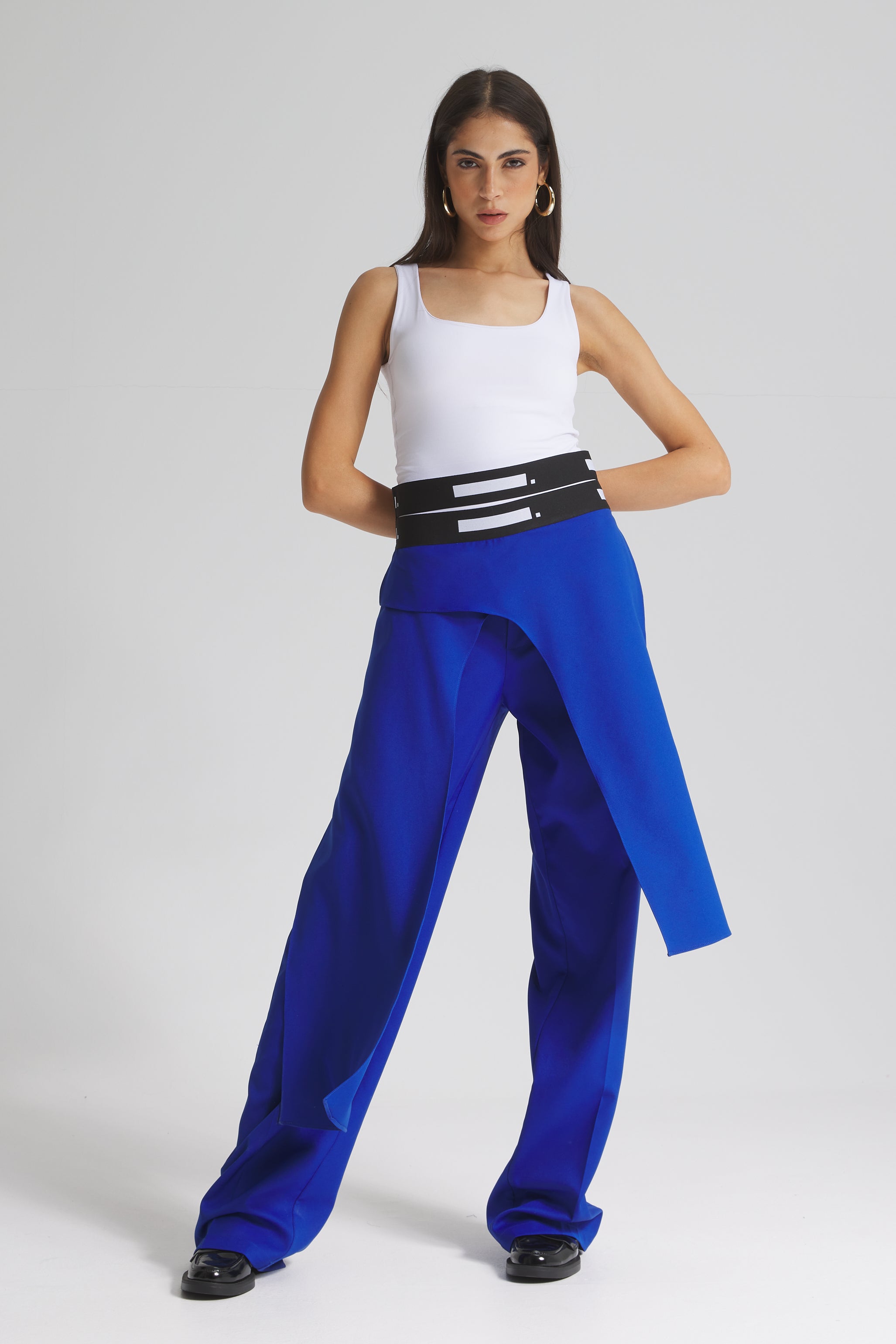 Extra Fabric Double Elastic Waist Pants