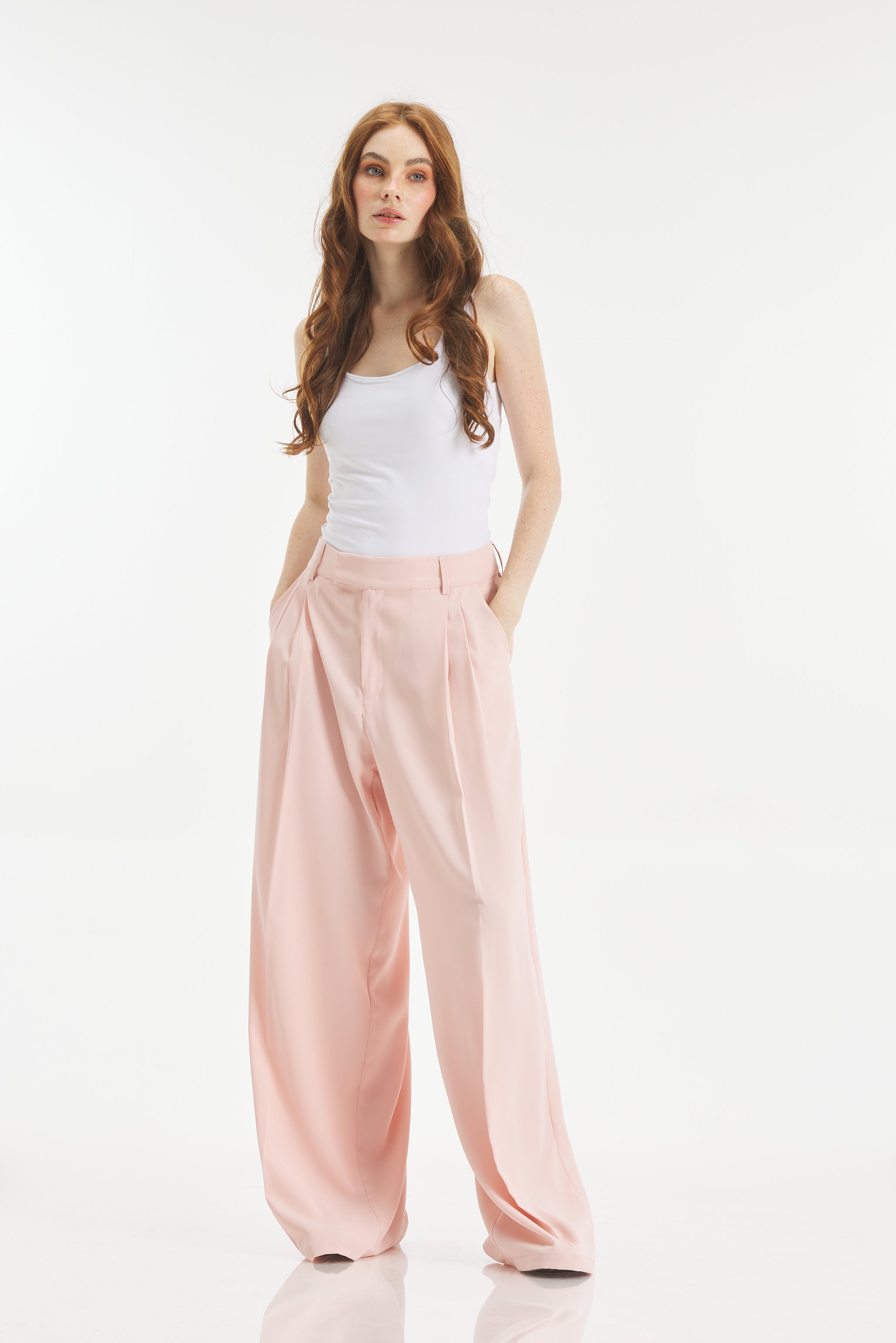Classic wide leg in pink