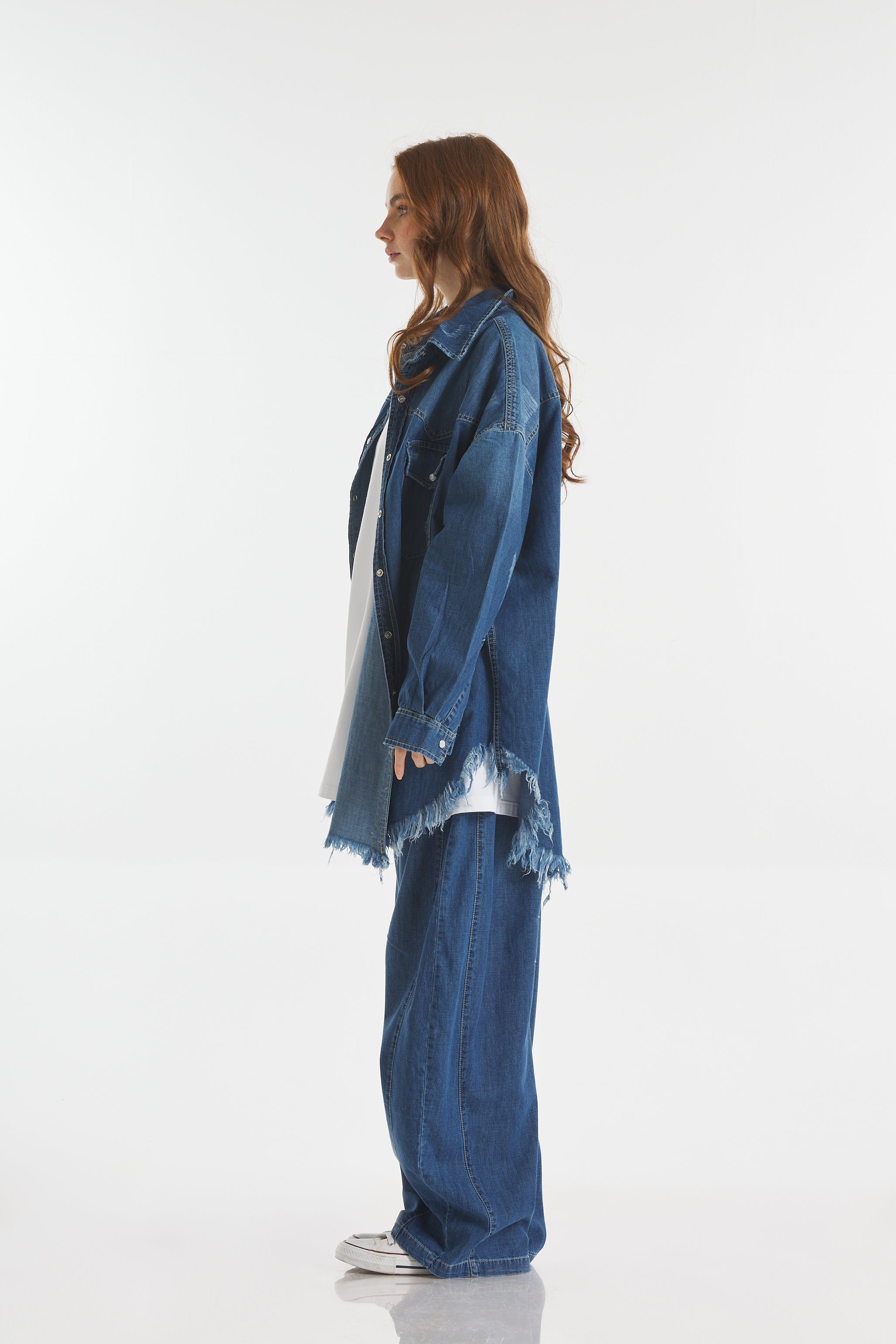 OVERSIZE DARK DENIM SHIRT