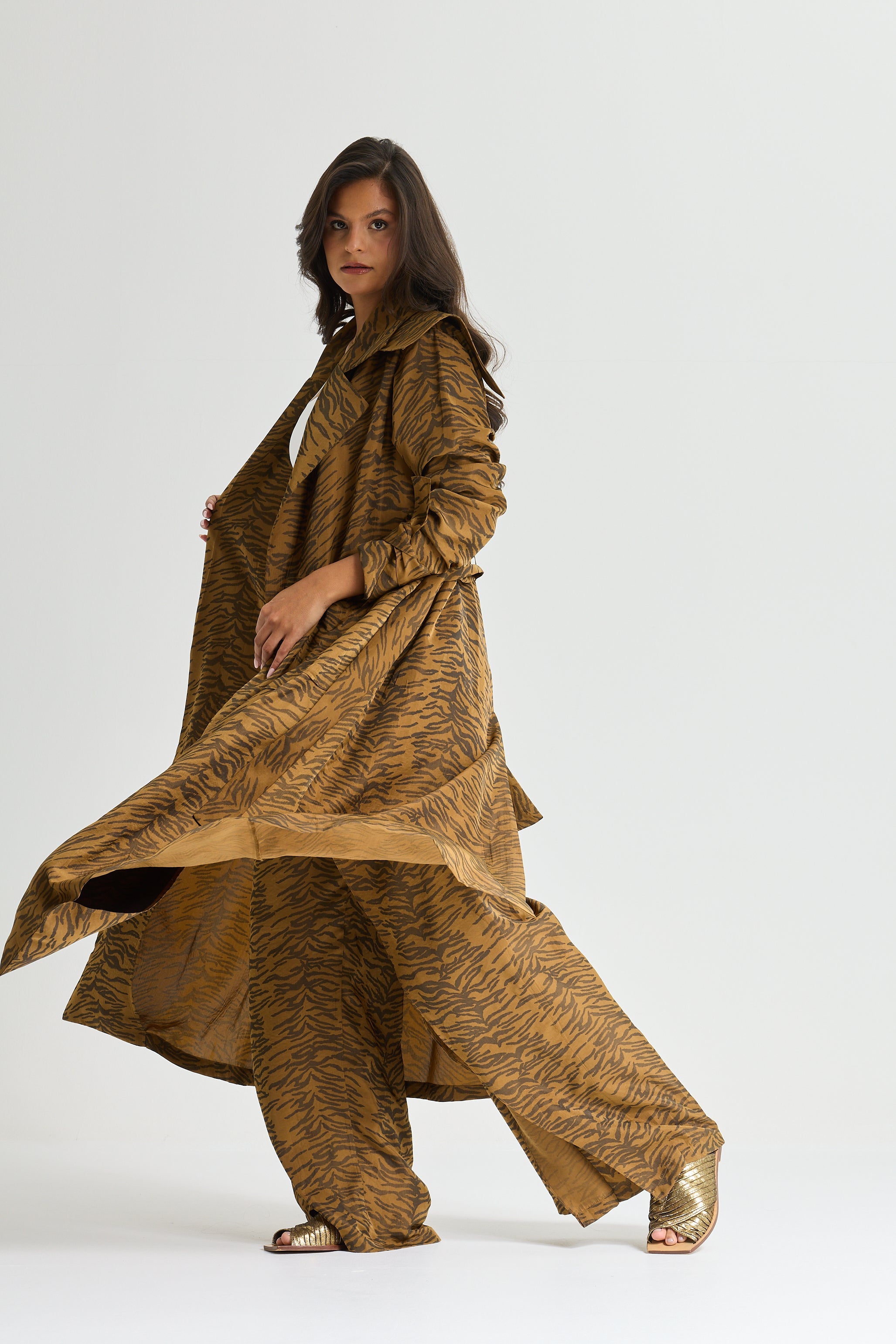 Zebra Trench Coat