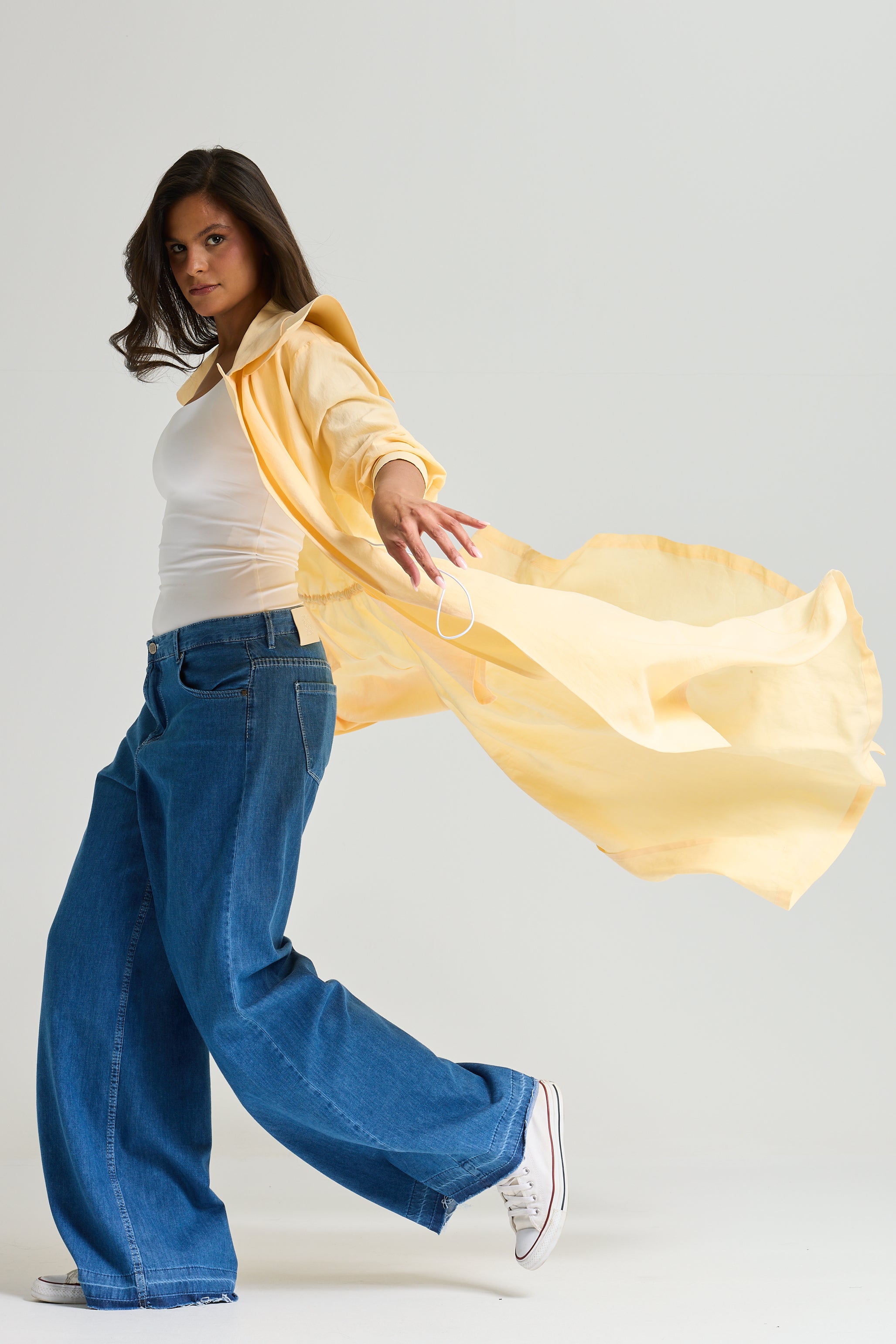 Butter Yellow Trench Coat