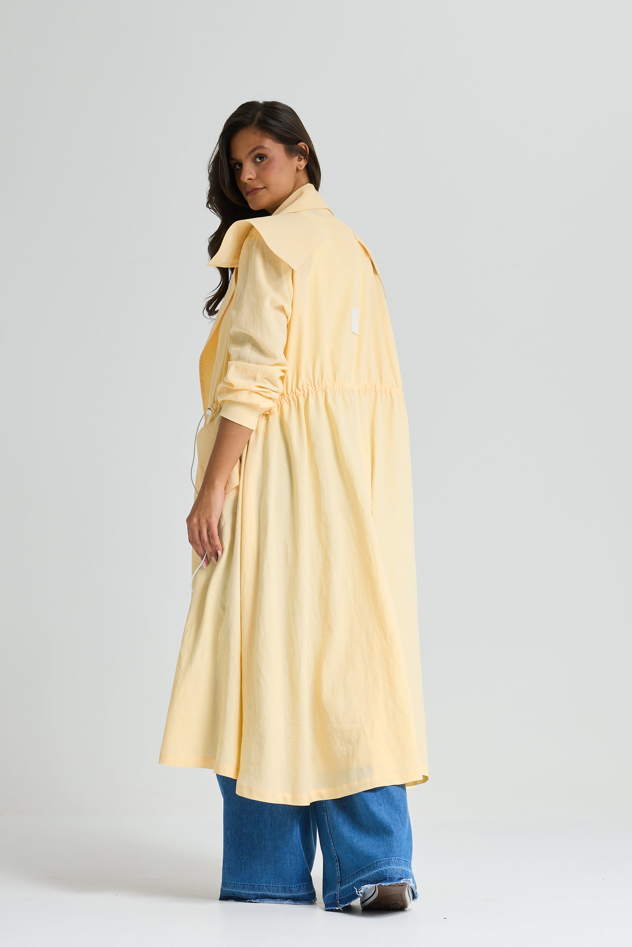 Butter Yellow Trench Coat