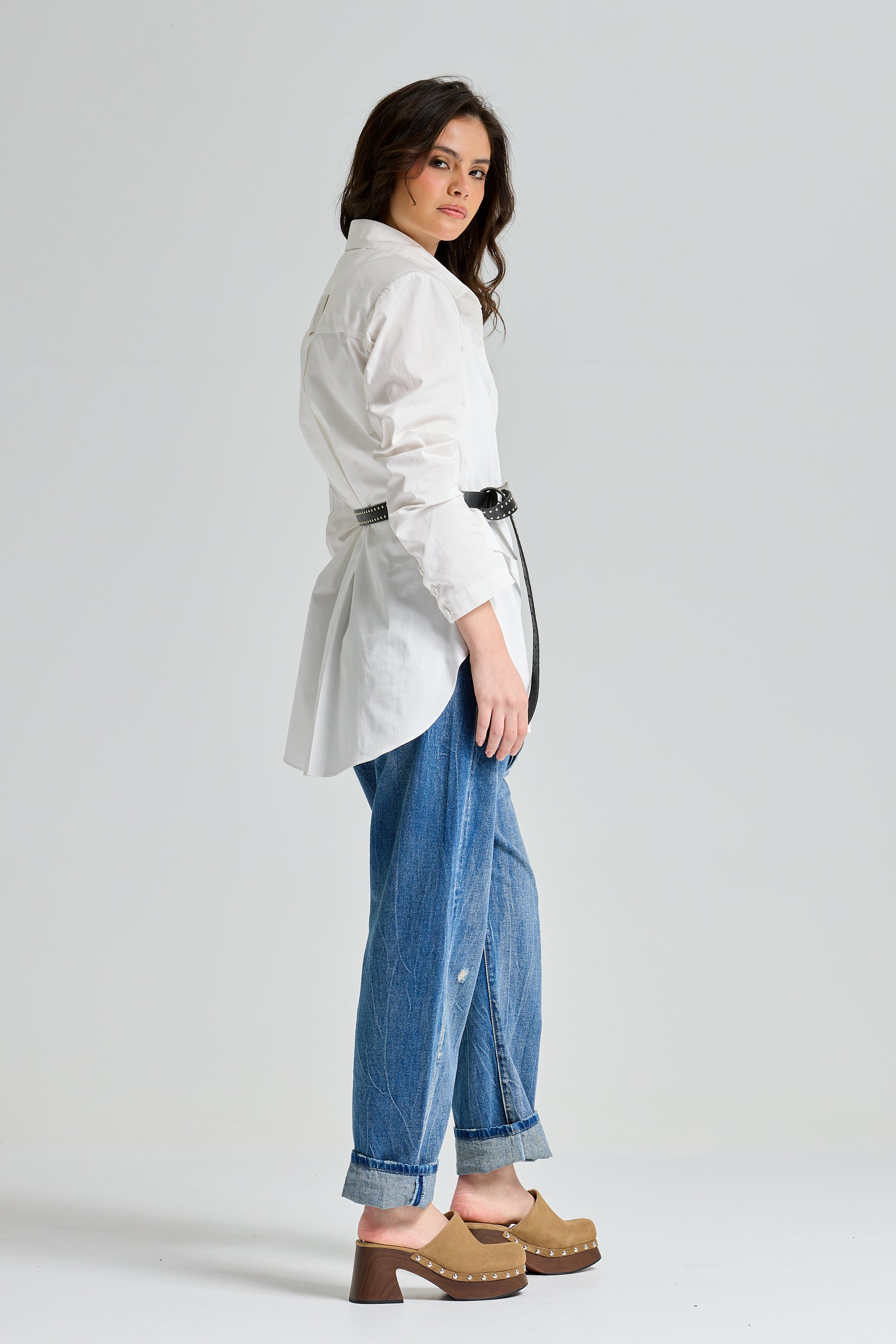 Blazer Look Shirt White