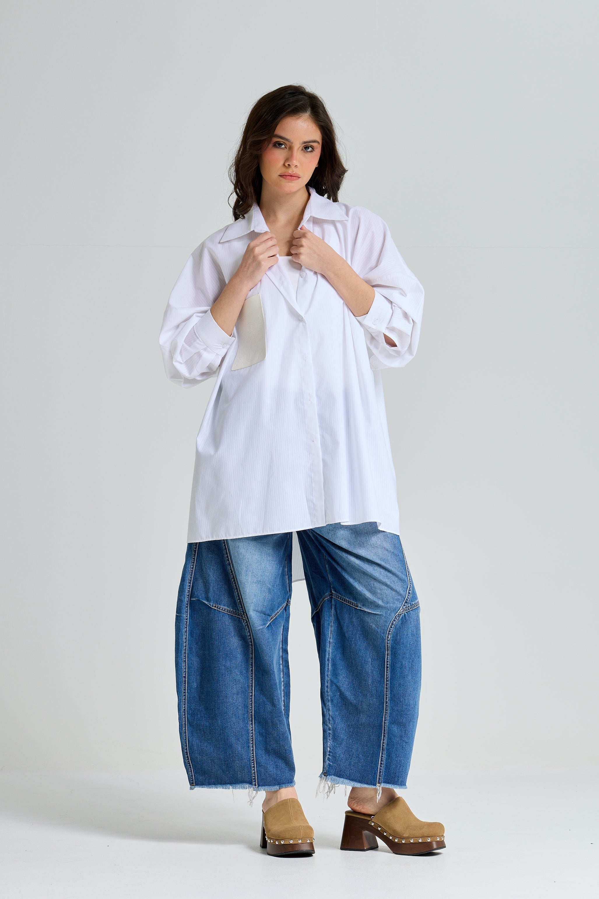Oversize Boyfriend White Shirt