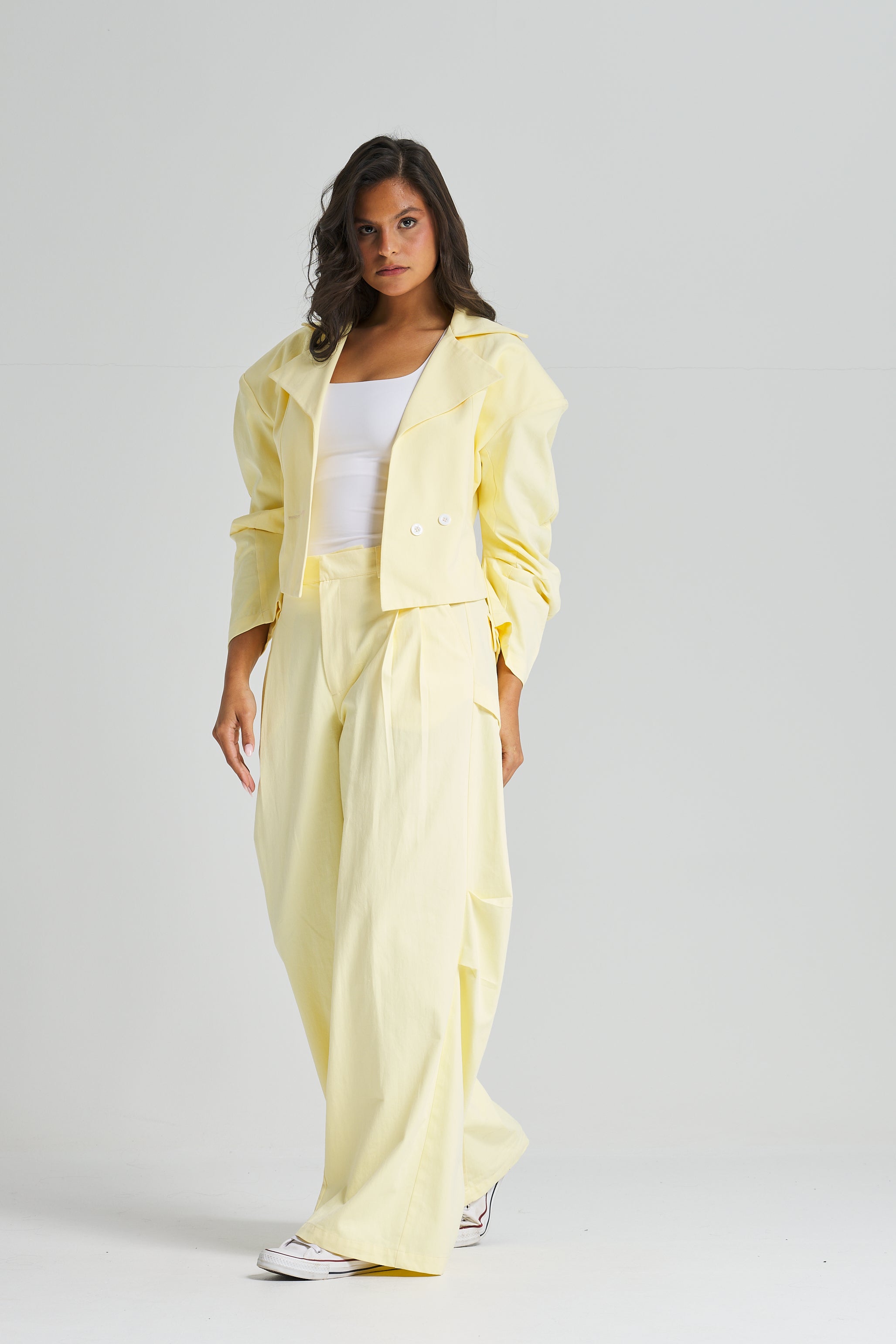 Twisted Back Yellow Pants