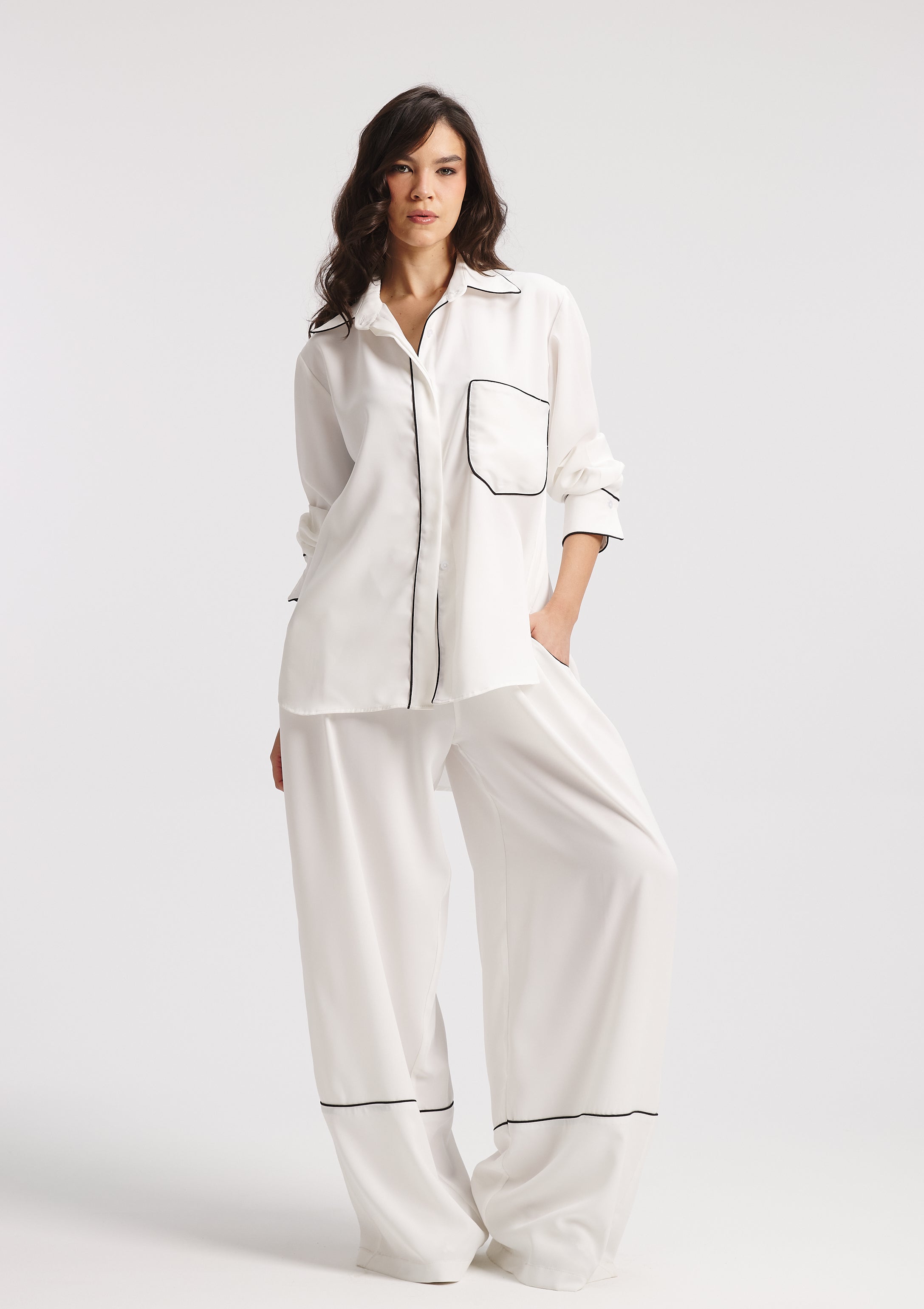 White PJ Set