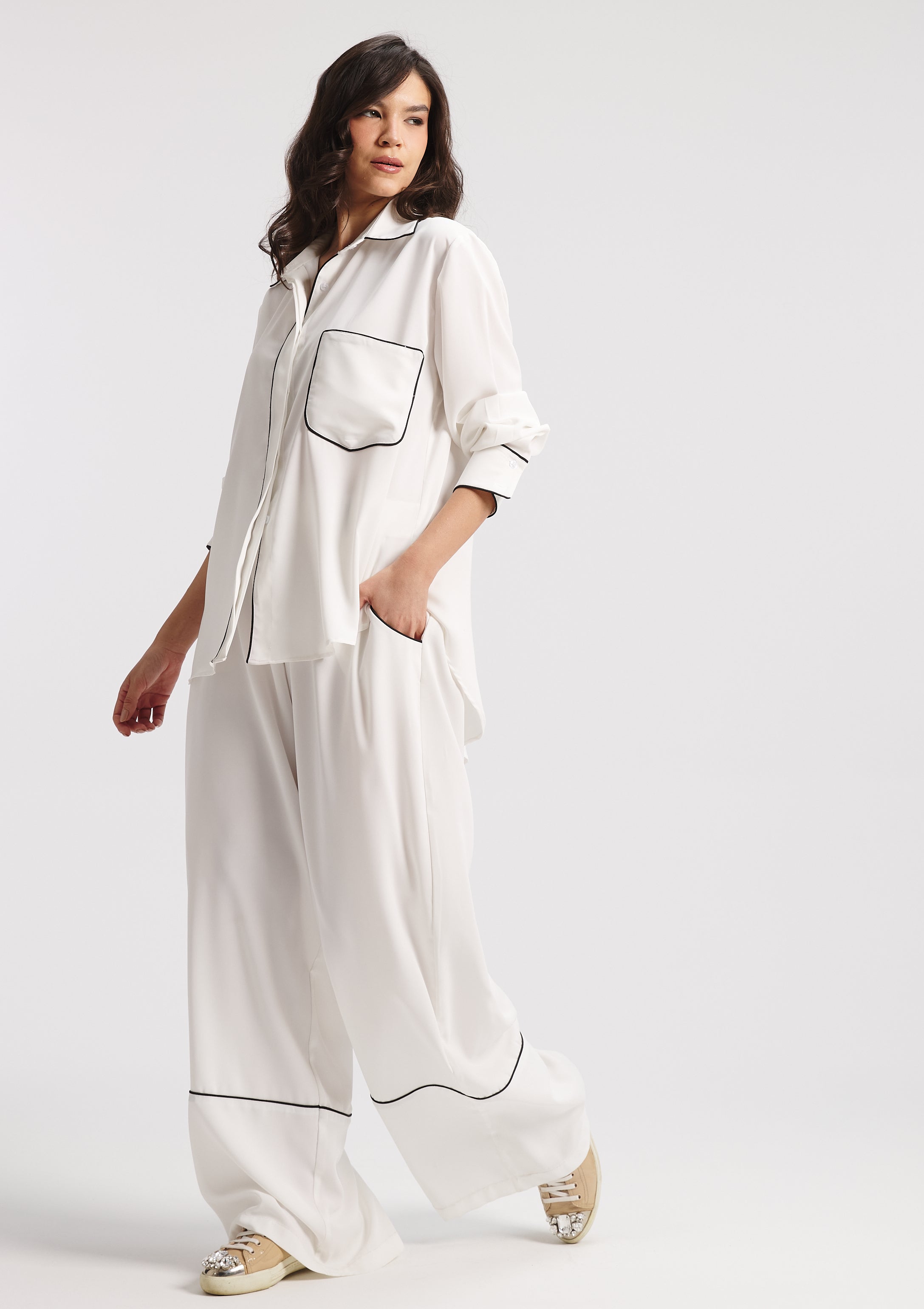 White PJ Set