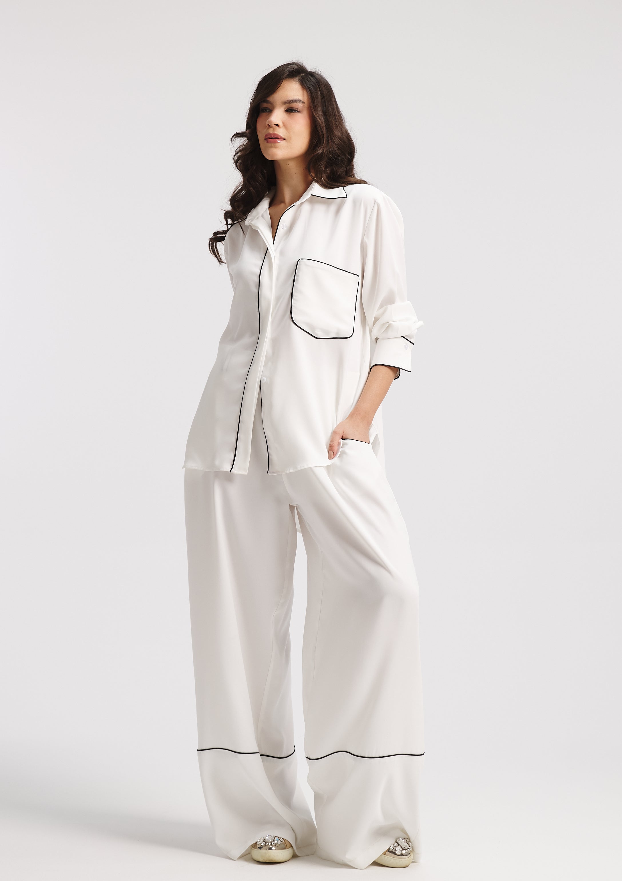 White PJ Set