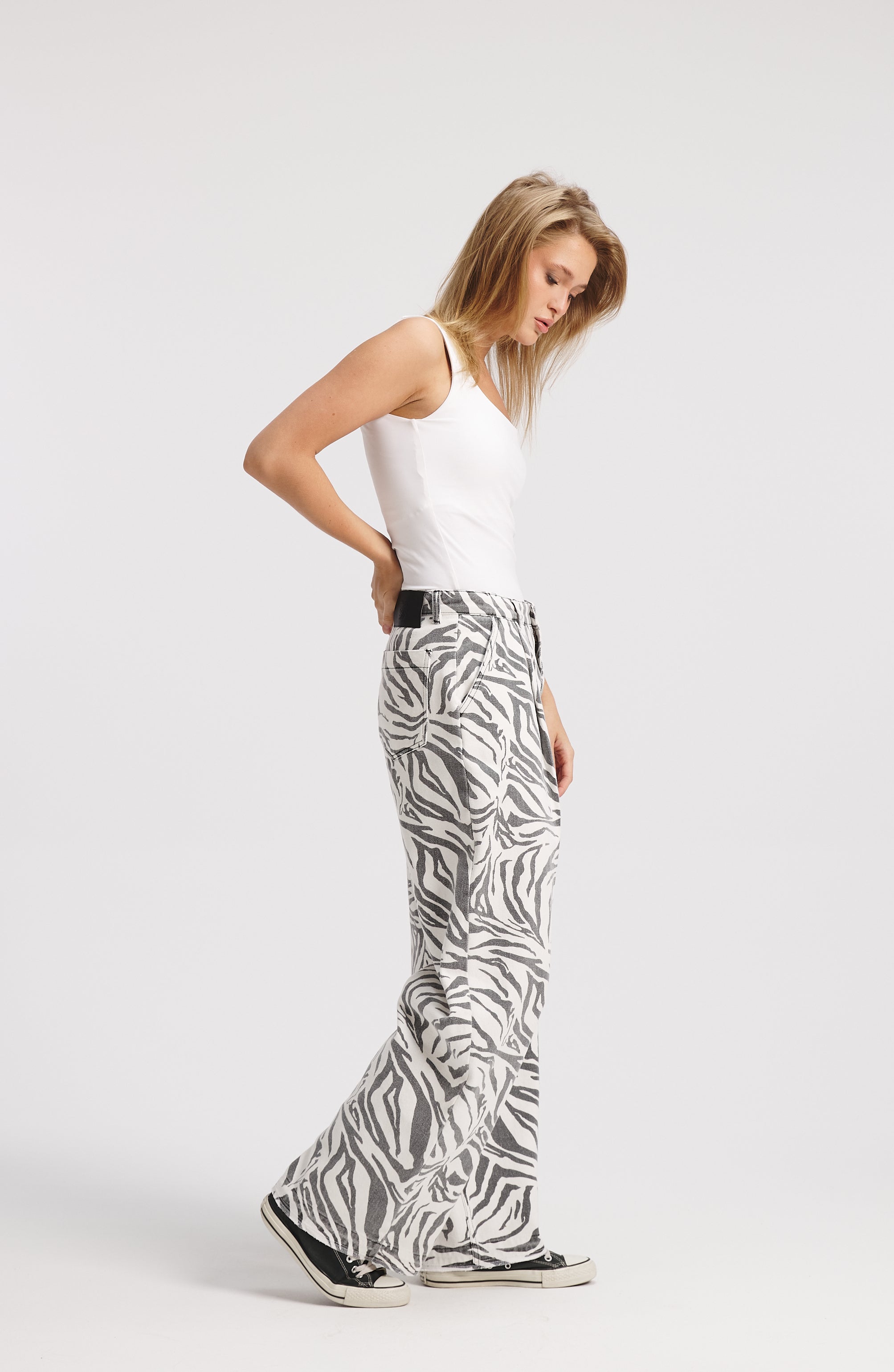 Zebra Wide Leg Pants