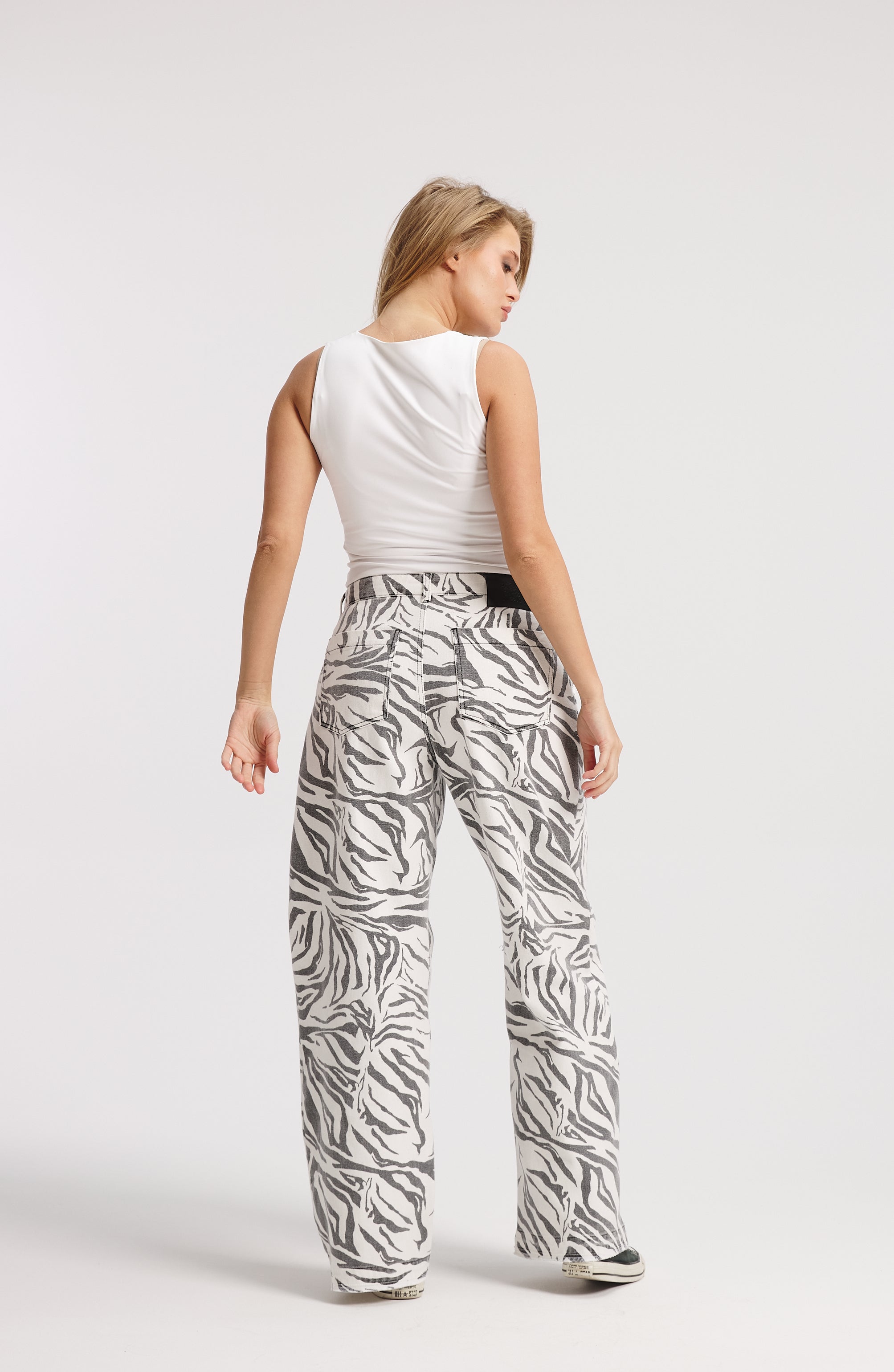 Zebra Wide Leg Pants
