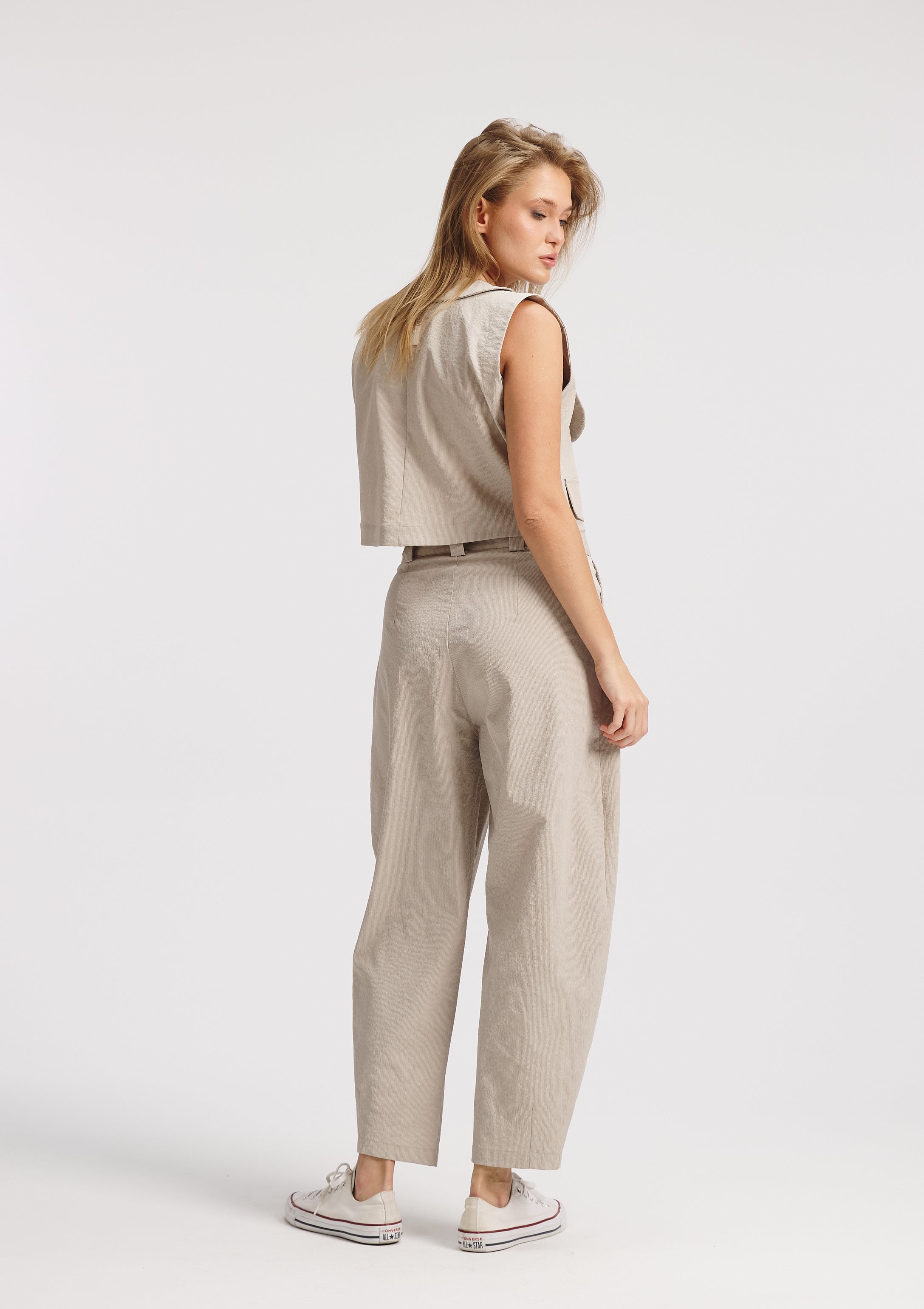 Crushed Beige Vest