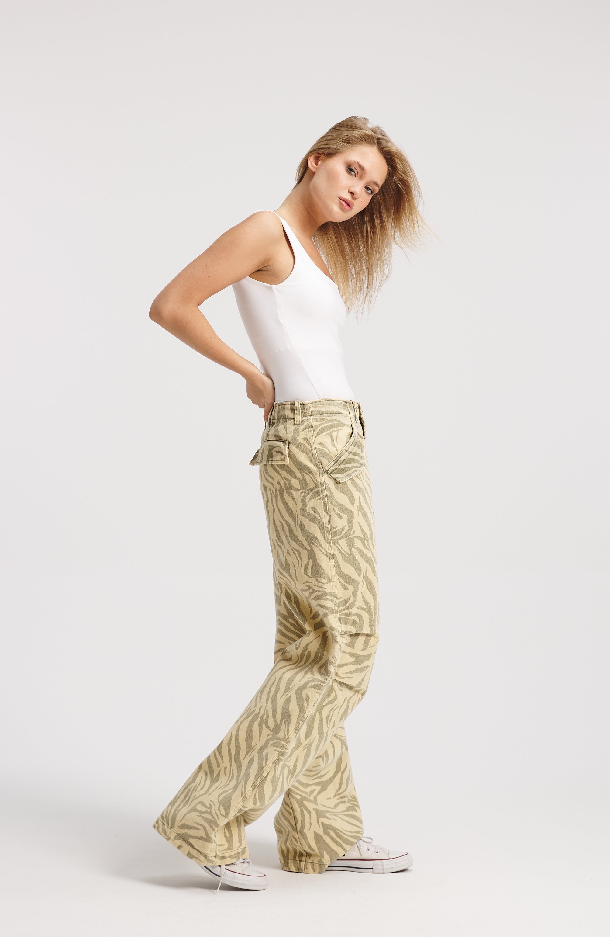 Zebra Baggy Pants