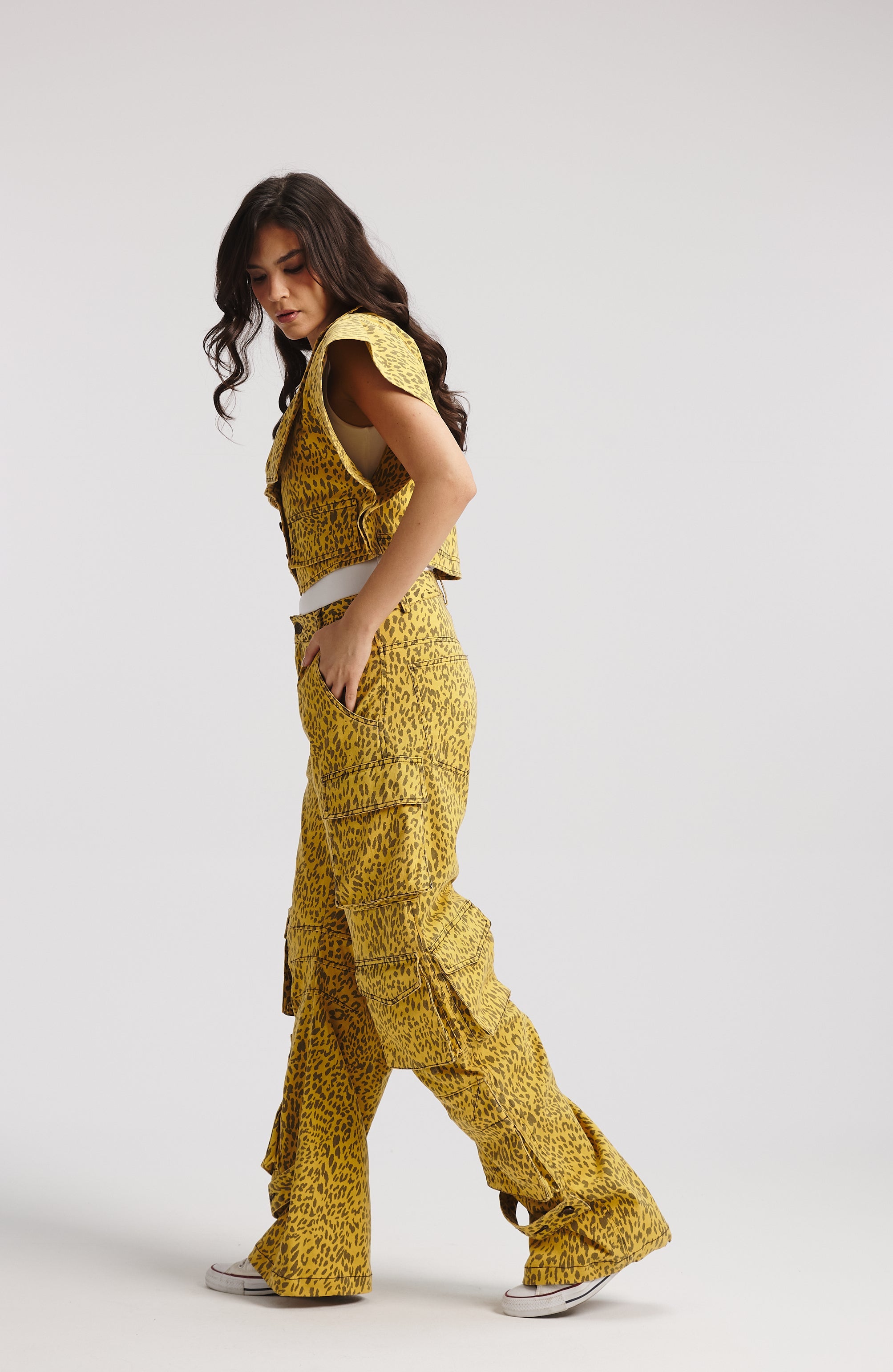 Yellow Leopard Bold Vest