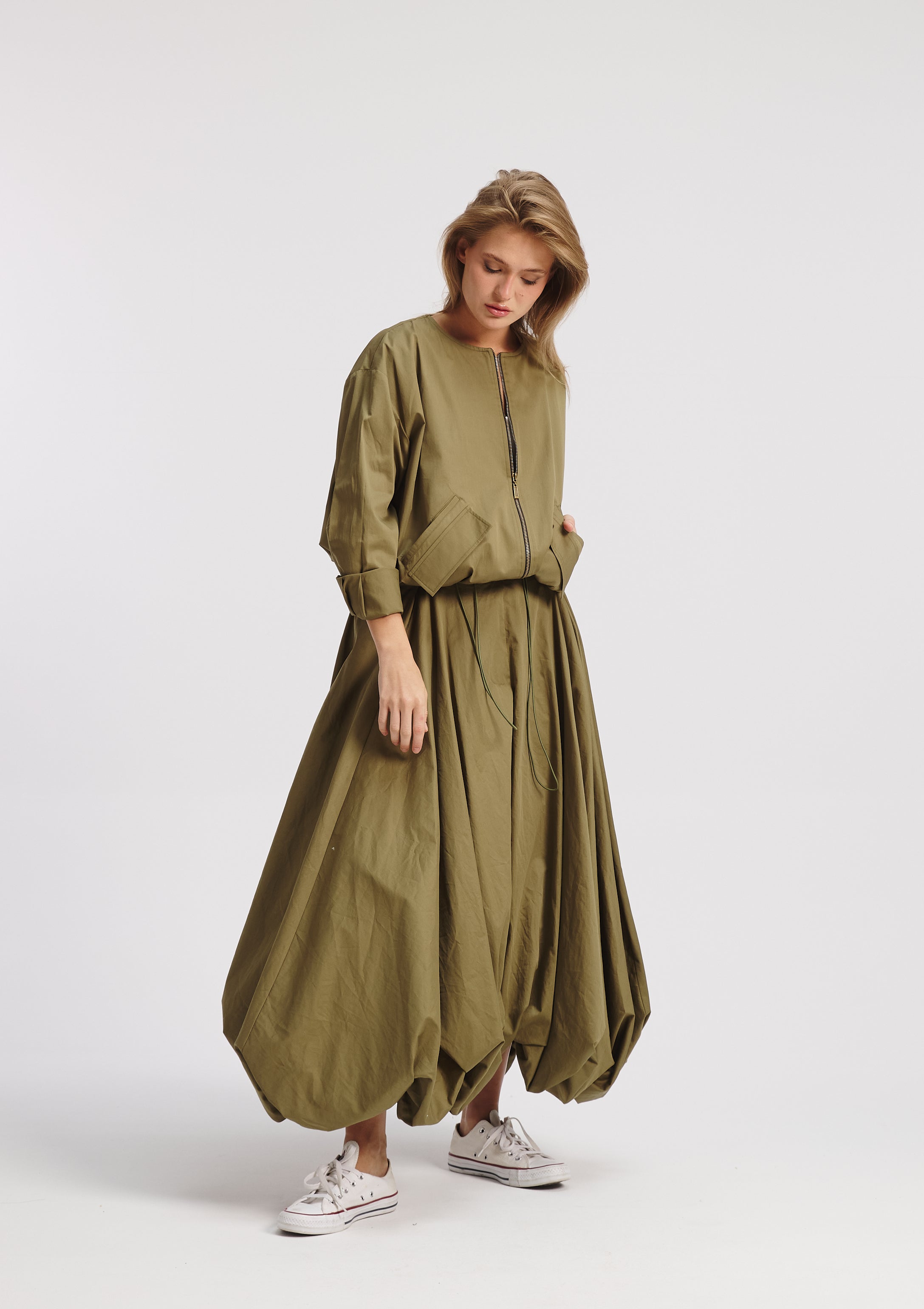 Olive Bomber Jacket