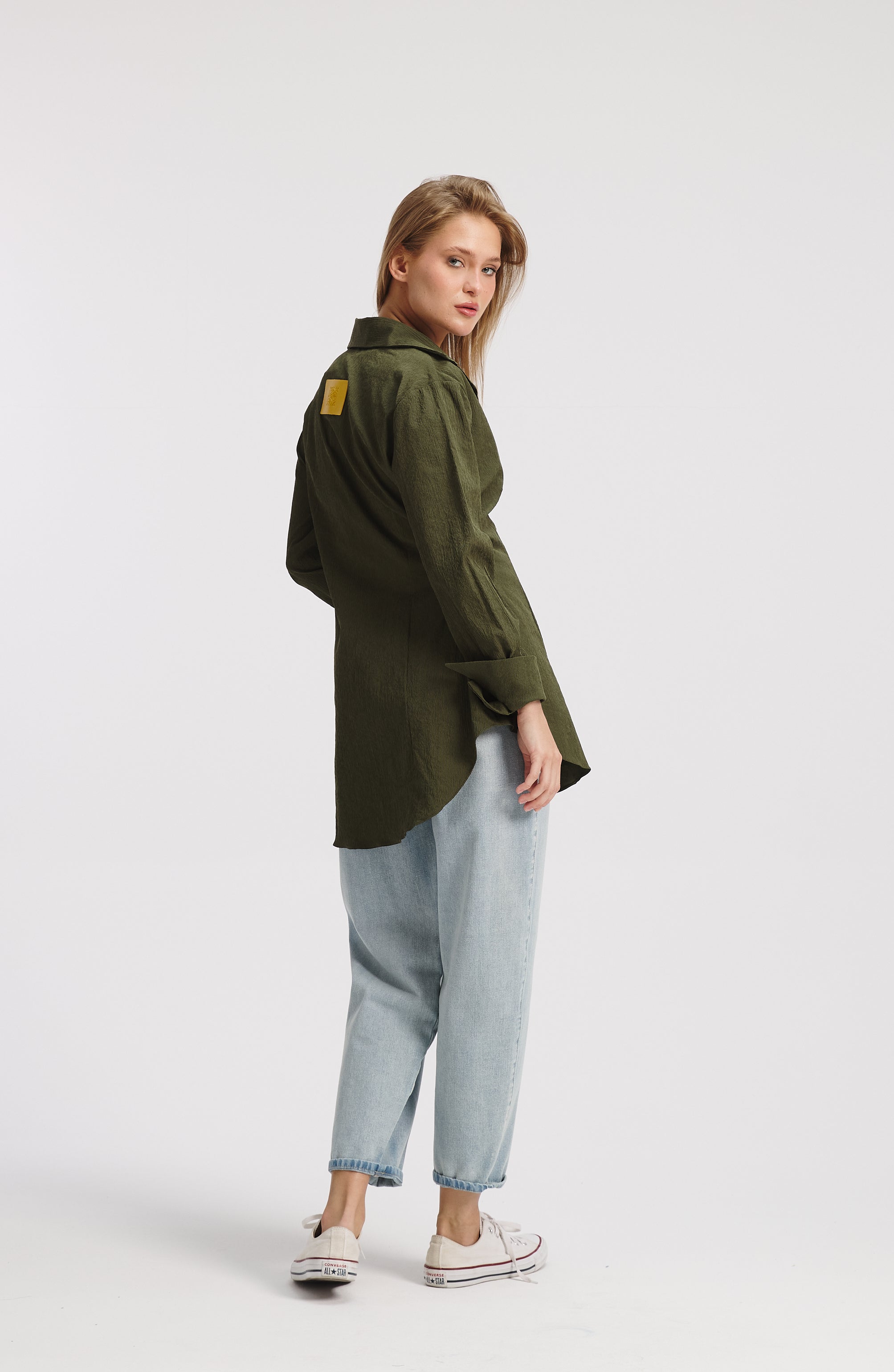 Olive Crushed Bum Shirt