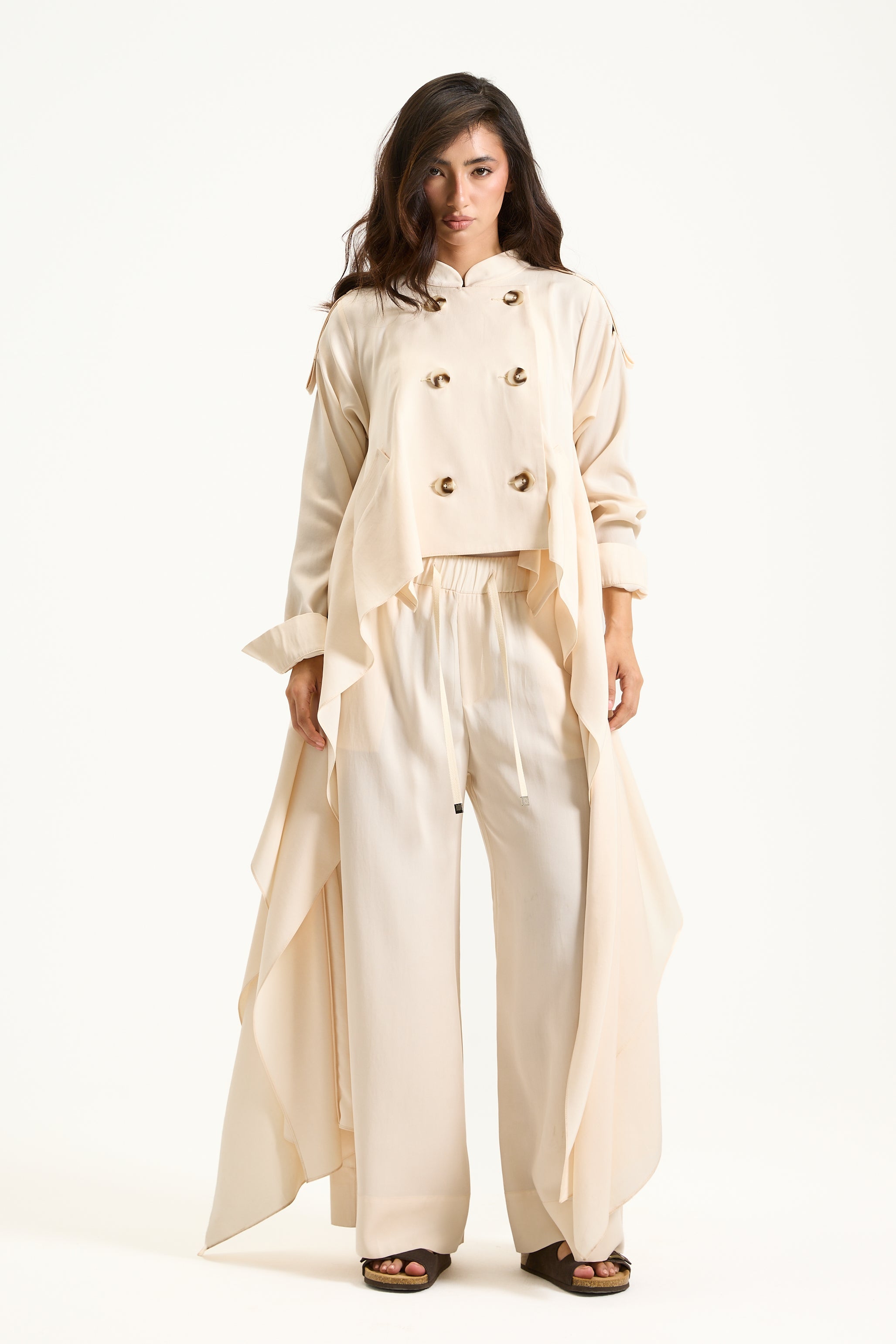 Off White Asymmetrical Jacket