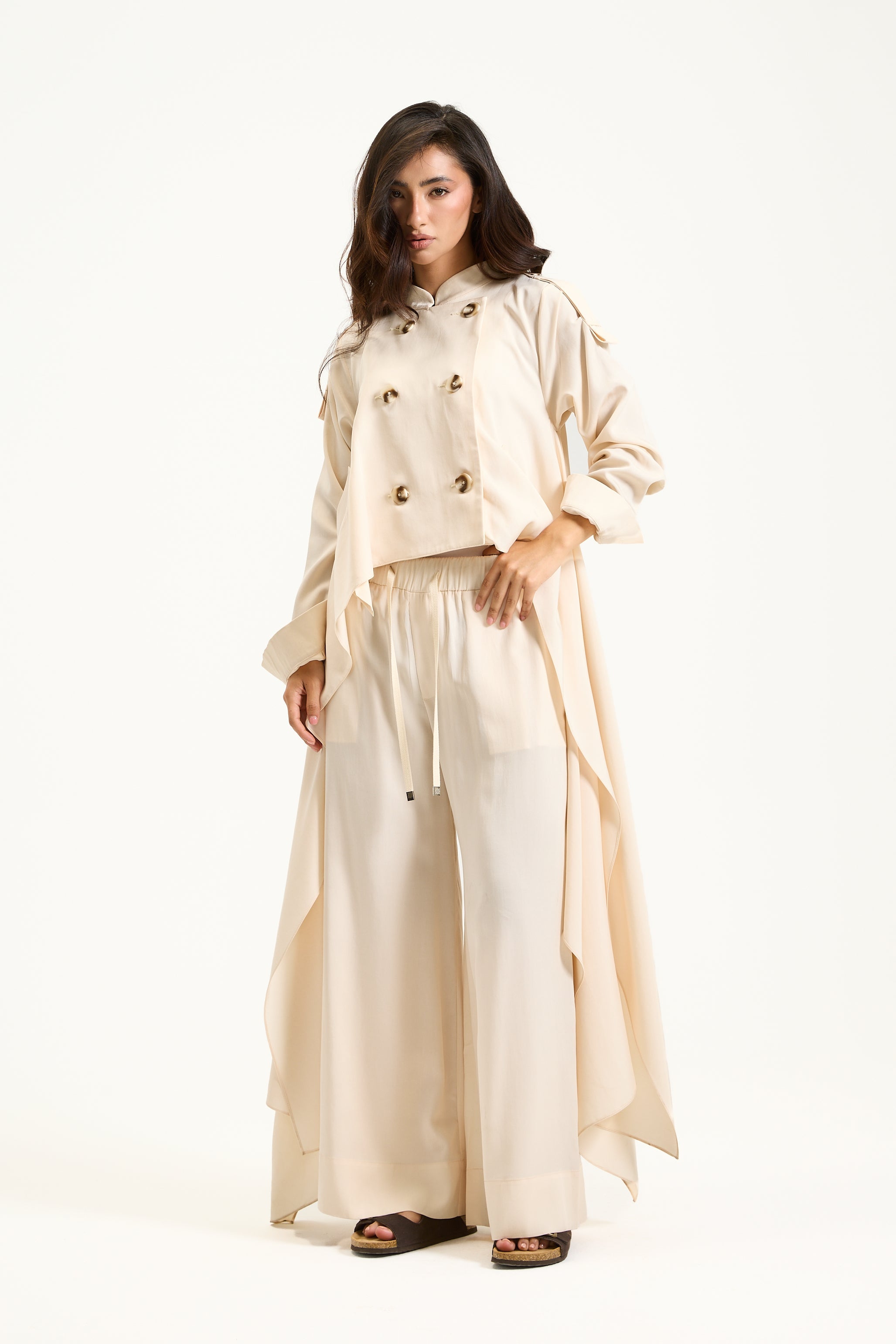 Off White Asymmetrical Jacket