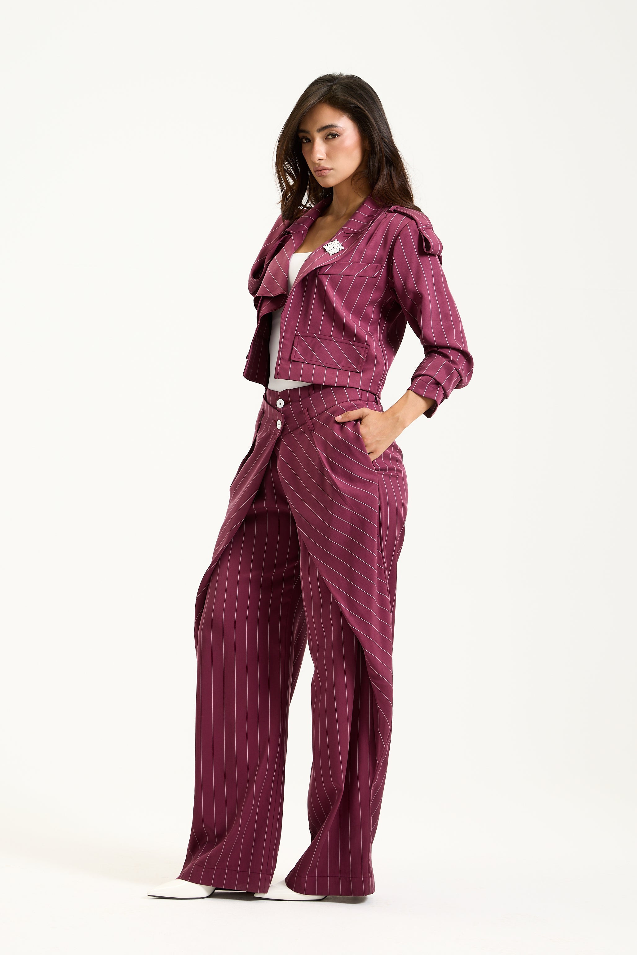 Extra Shawl Cropped Blazer
