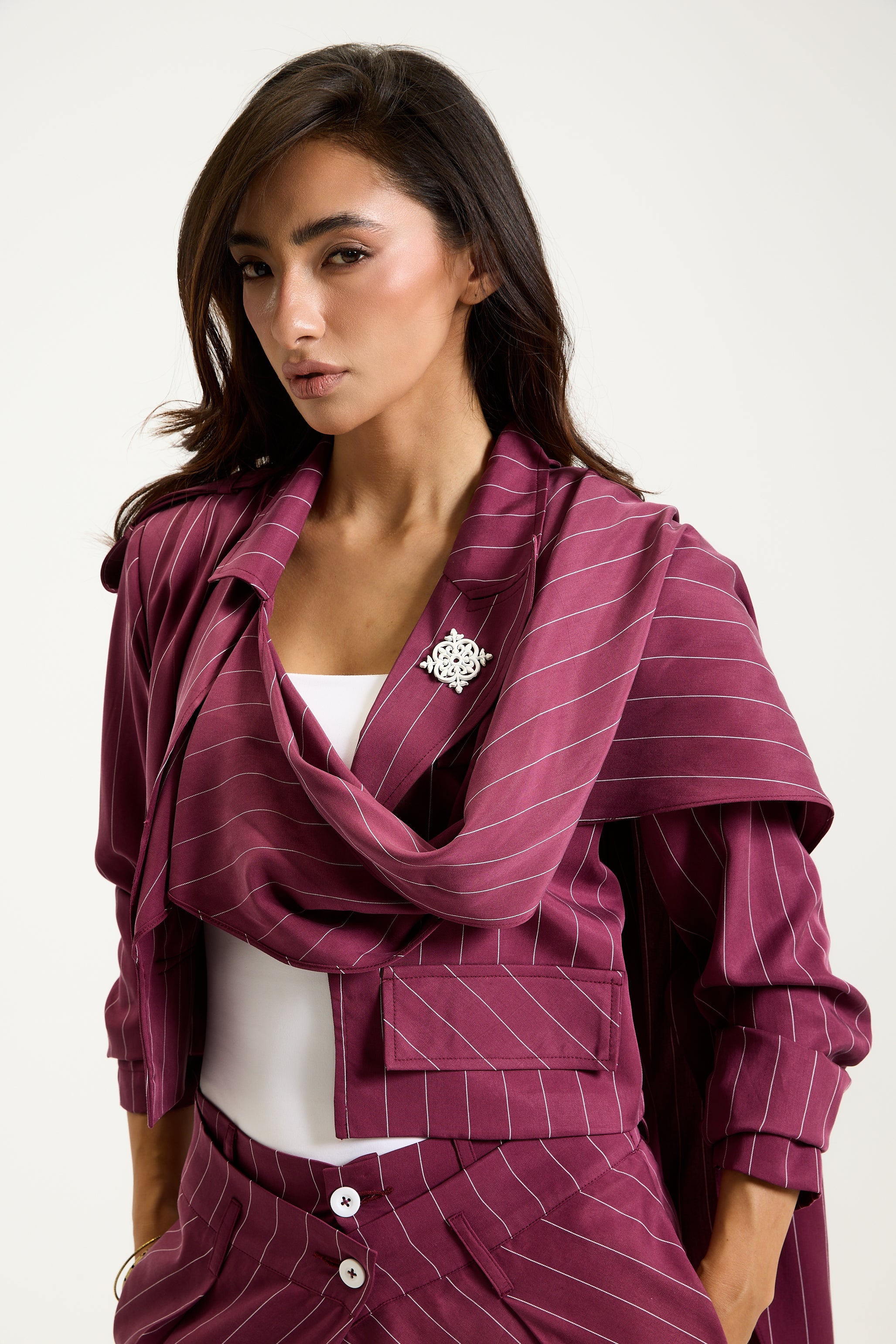 Extra Shawl Cropped Blazer