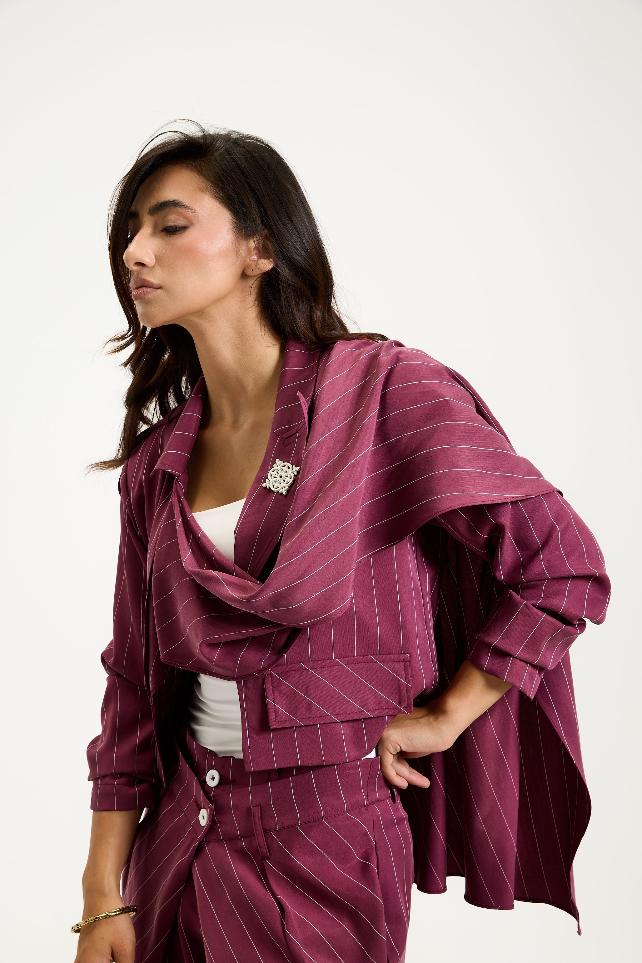 Extra Shawl Cropped Blazer