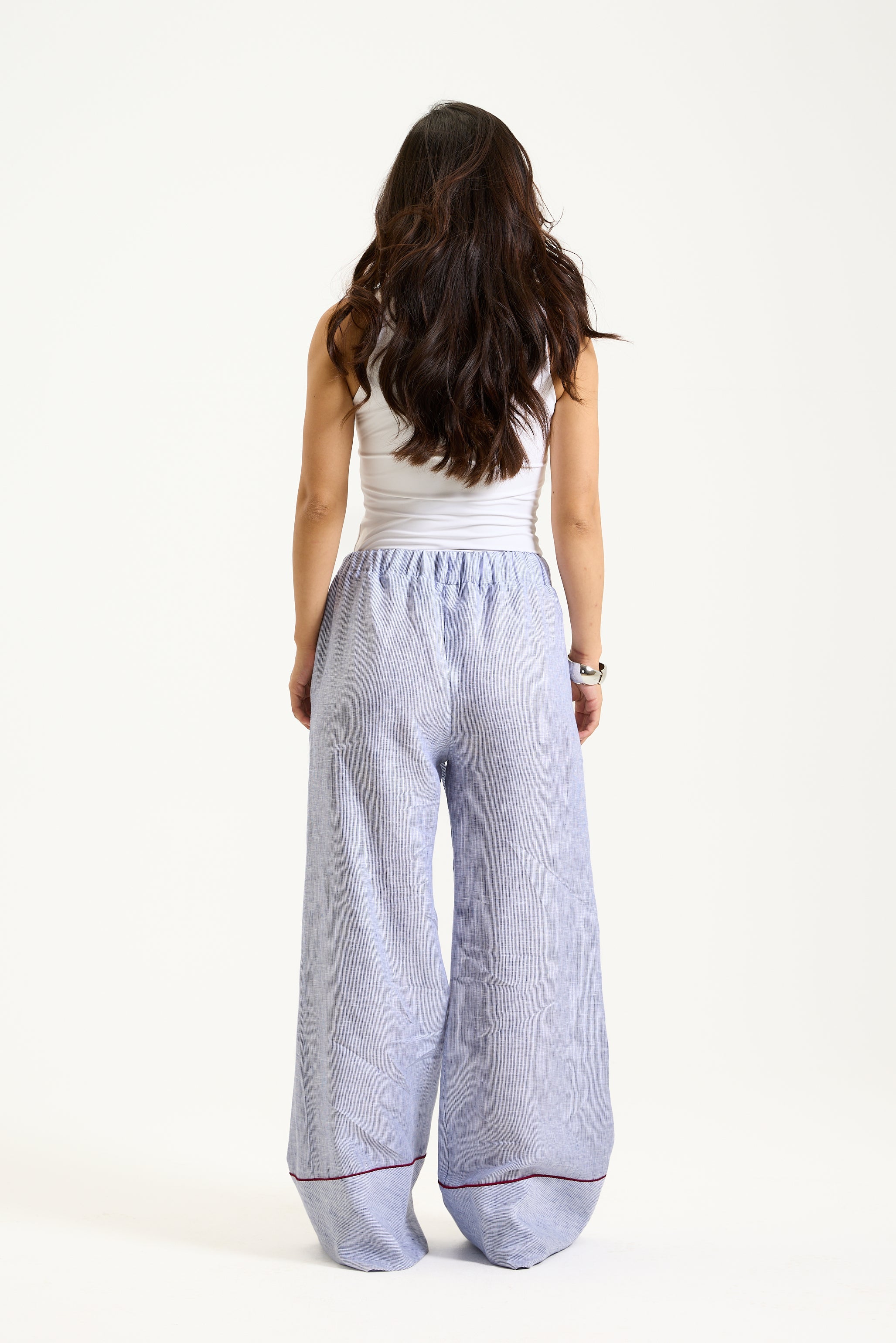 Linen PJ Striped Pants